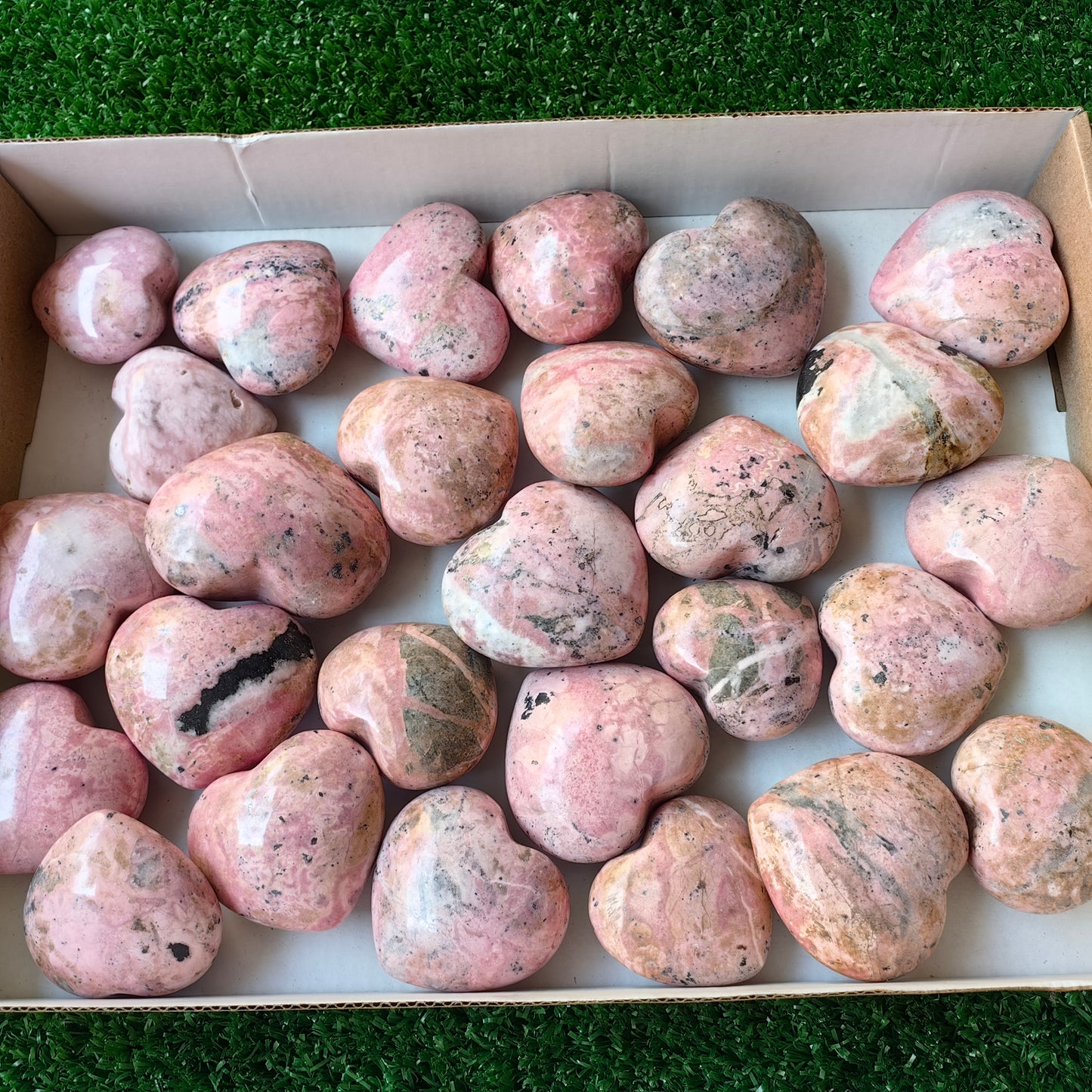 Lot 27 pcs Rhodonite Heart*