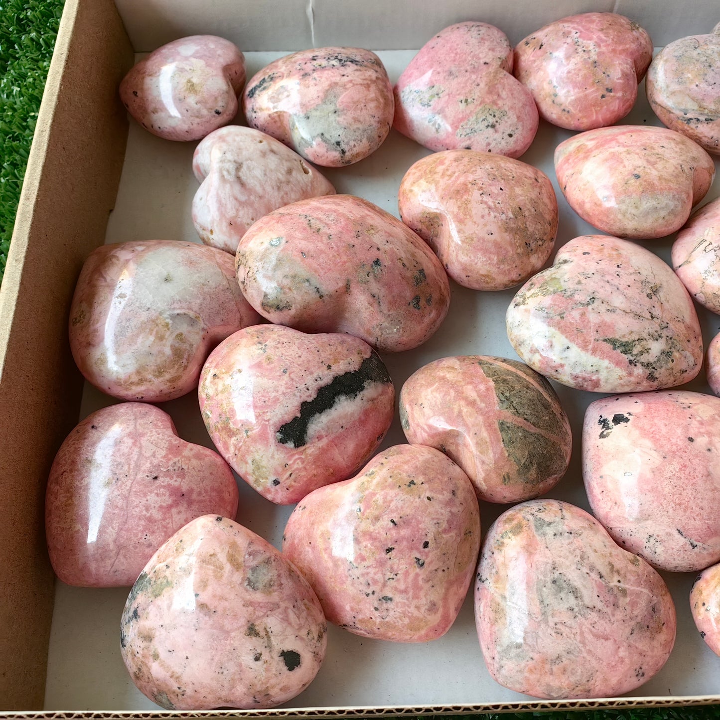 Lot 27 pcs Rhodonite Heart*