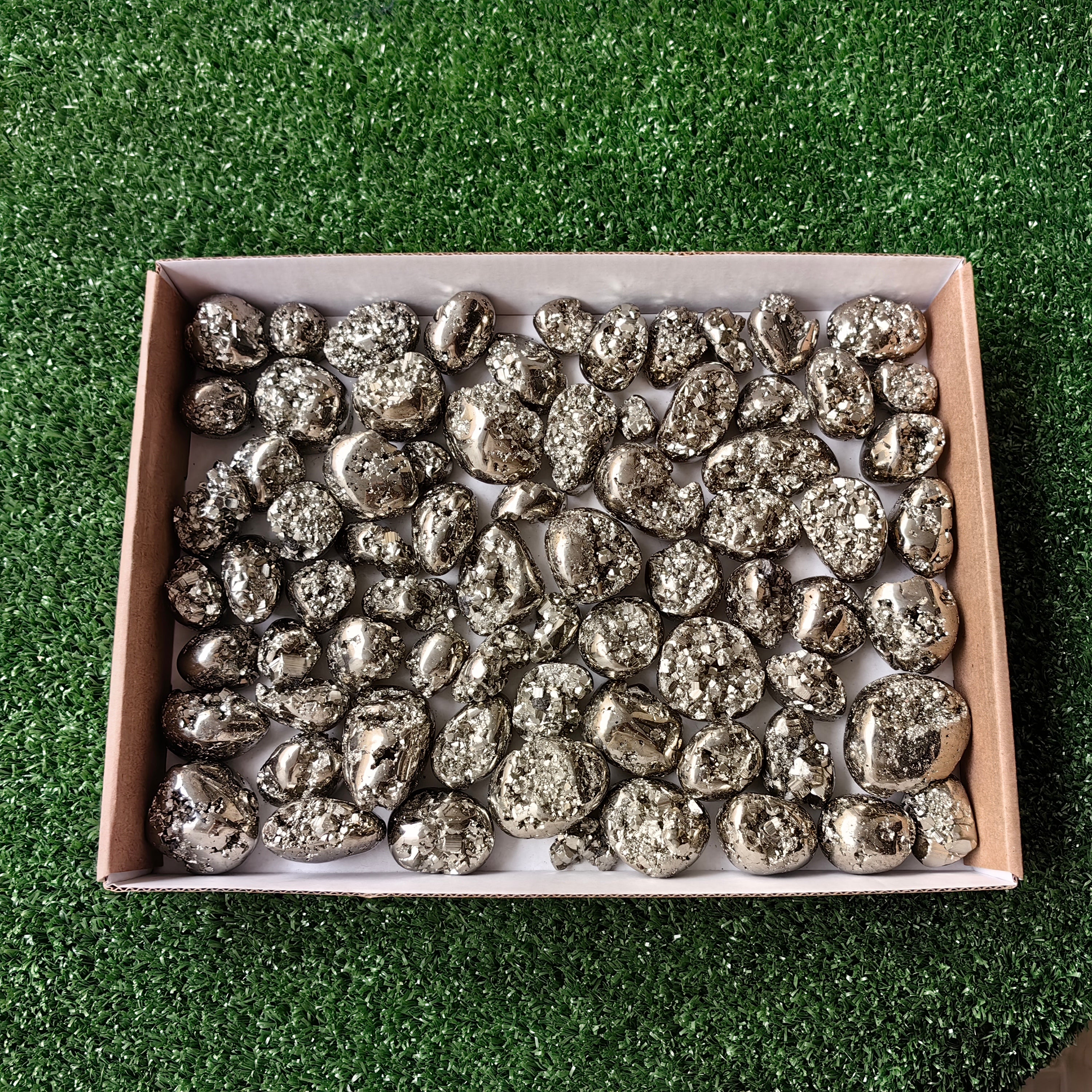 Lot 75 pcs Pyrite Tumbled*
