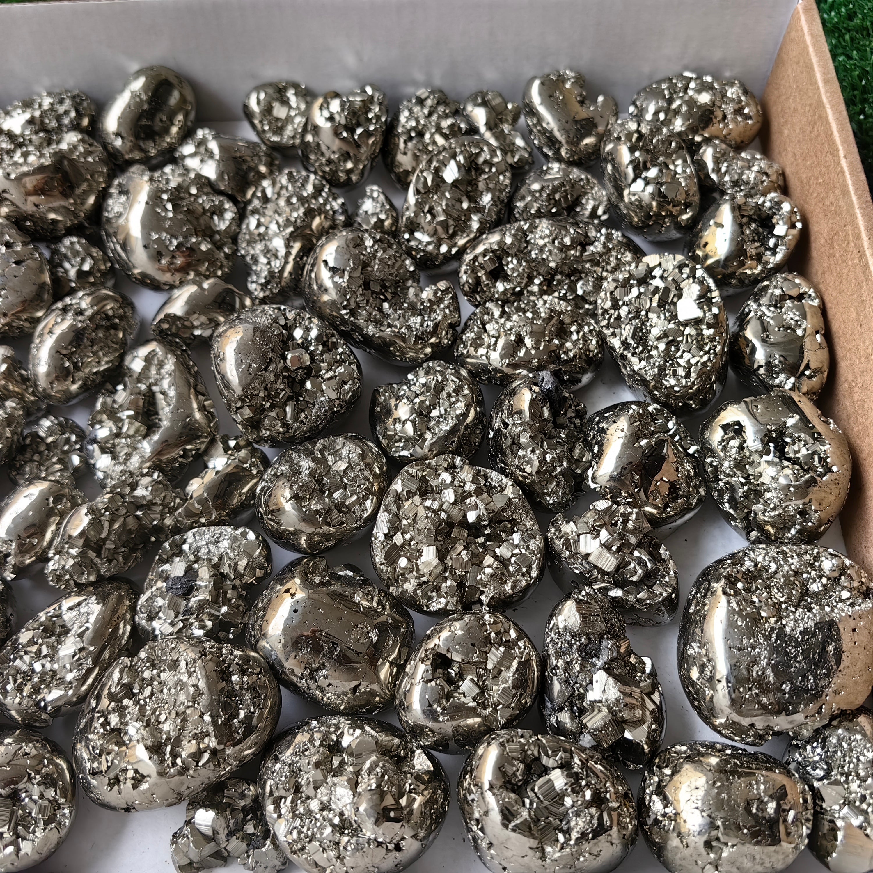 Lot 75 pcs Pyrite Tumbled*