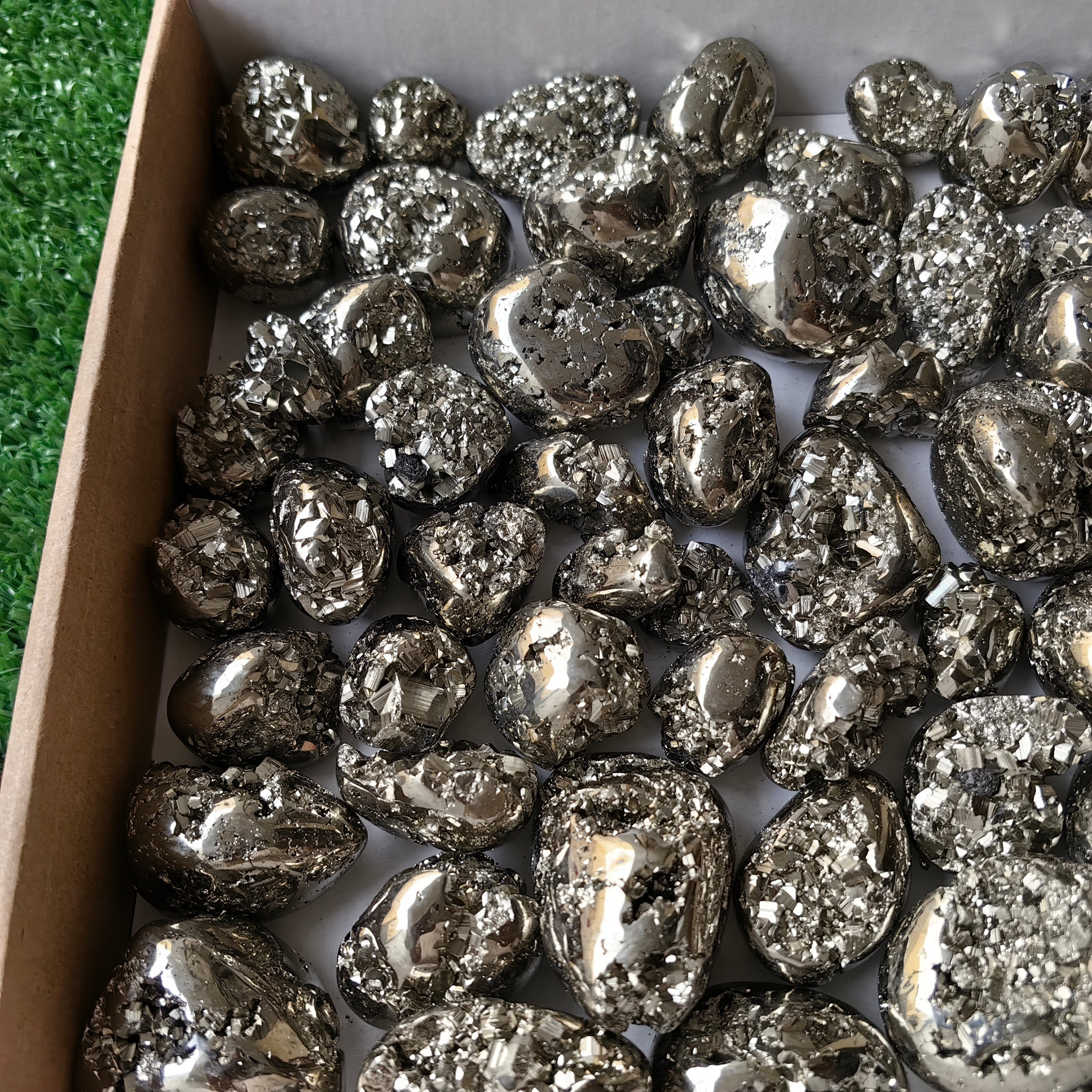 Lot 75 pcs Pyrite Tumbled*