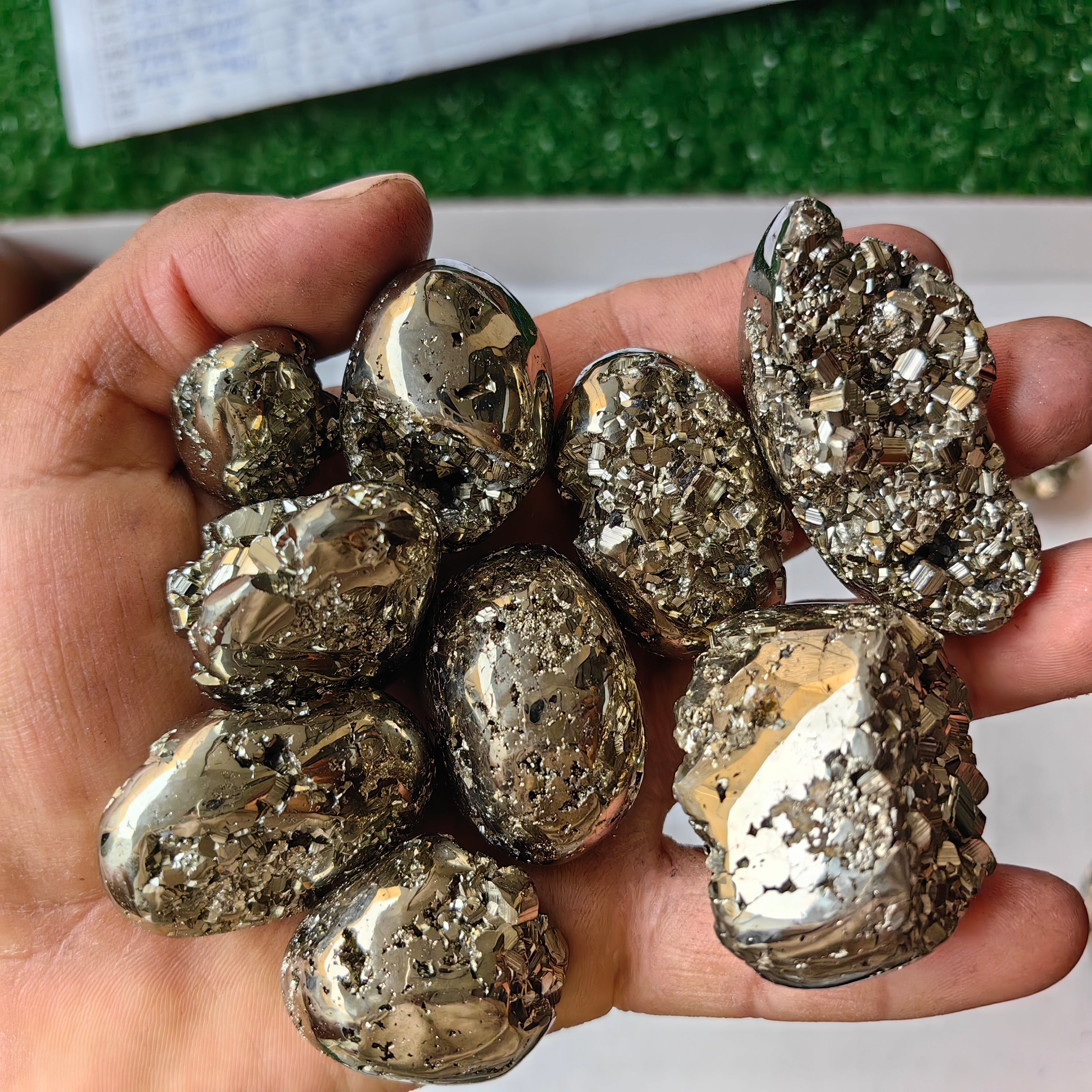 Lot 75 pcs Pyrite Tumbled*