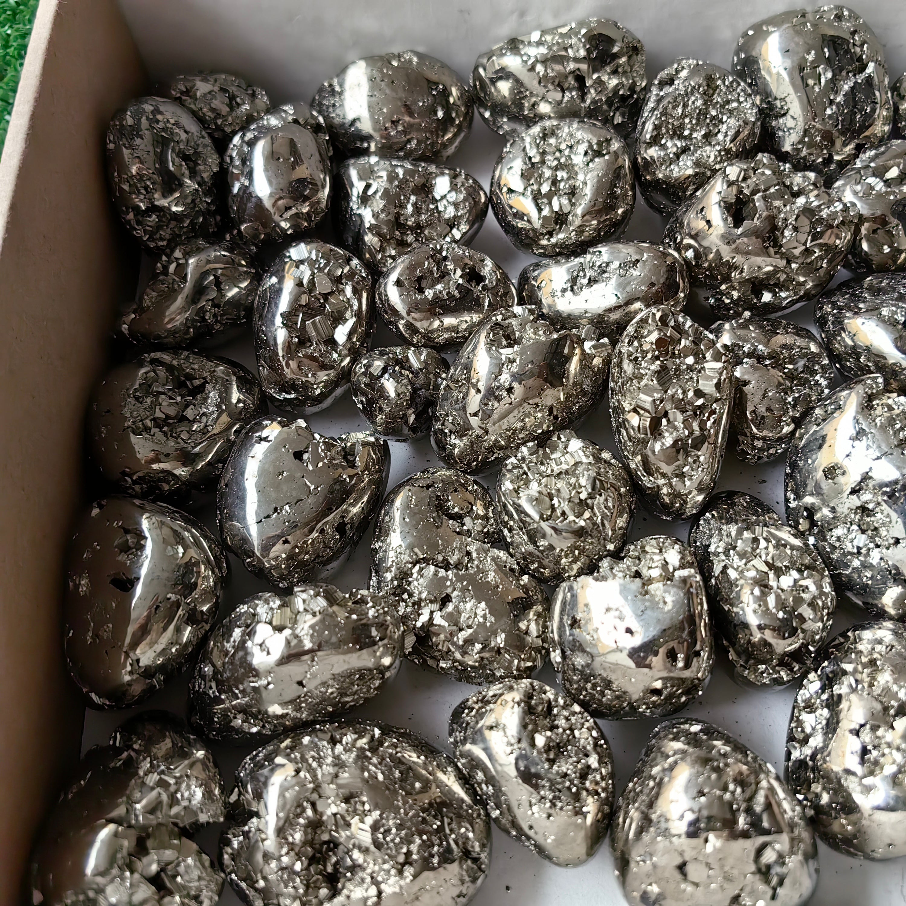 Lot 48 pcs Pyrite Tumbled*