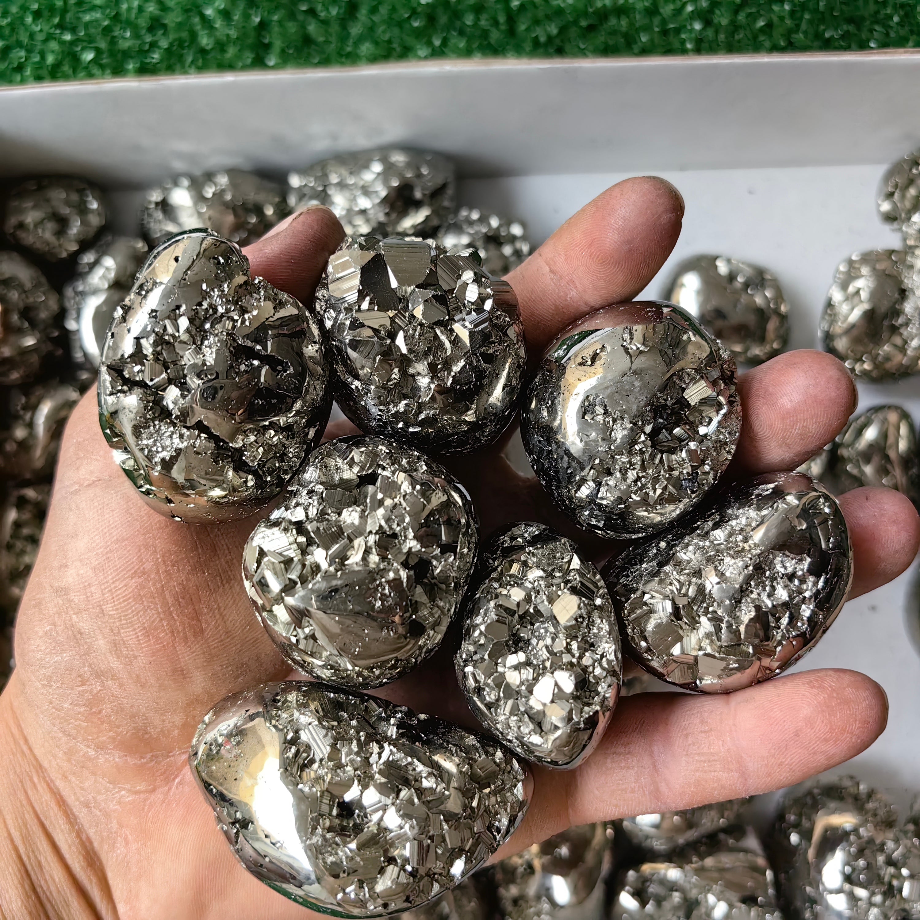 Lot 48 pcs Pyrite Tumbled*