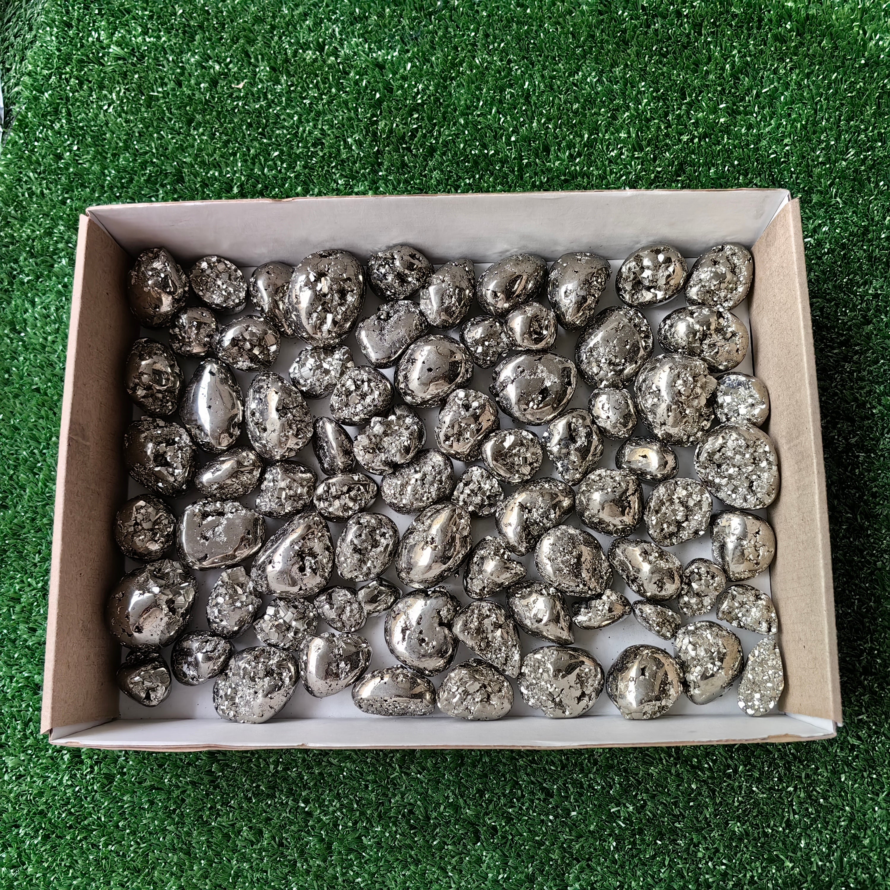 Lot 75 pcs Pyrite Tumbled*