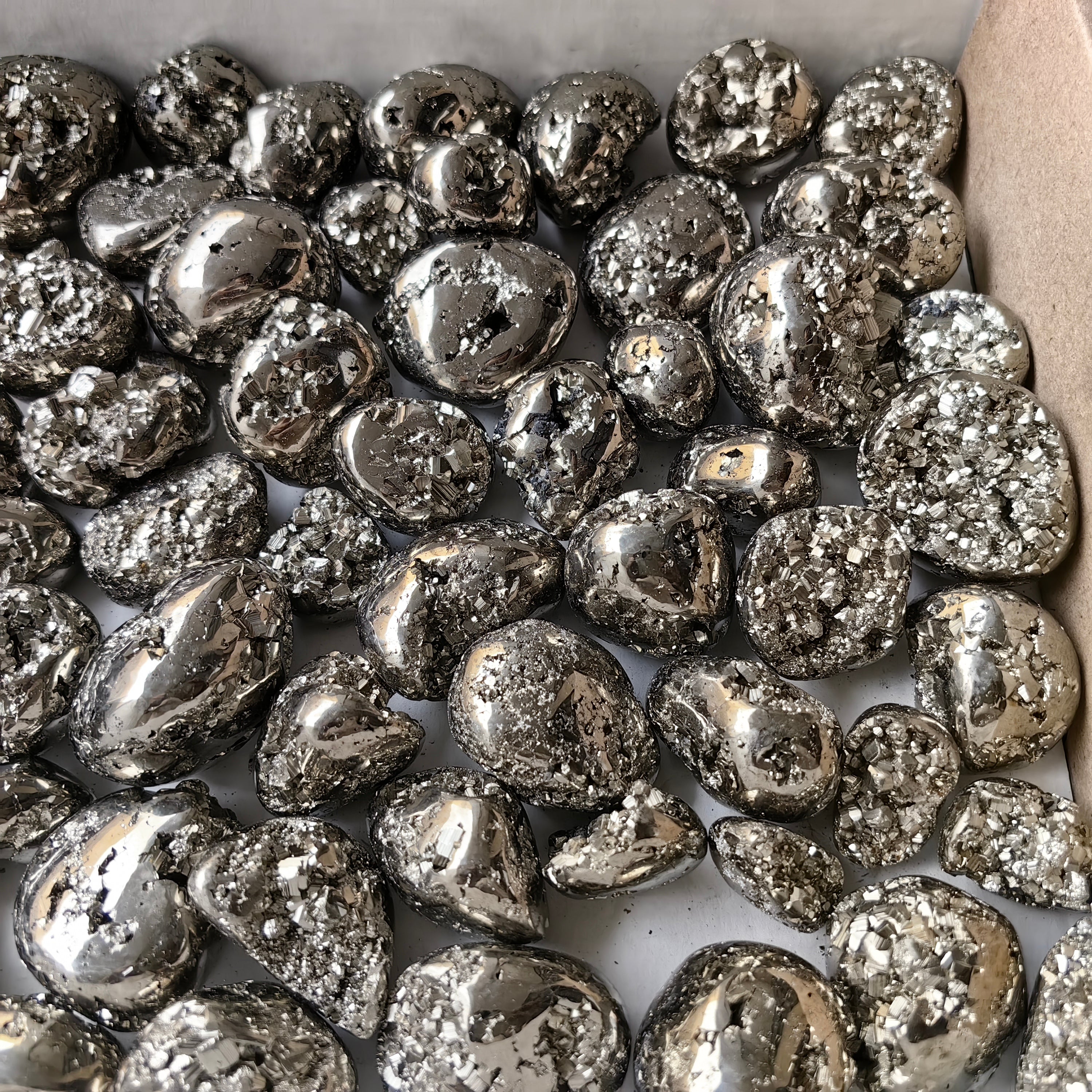Lot 75 pcs Pyrite Tumbled*