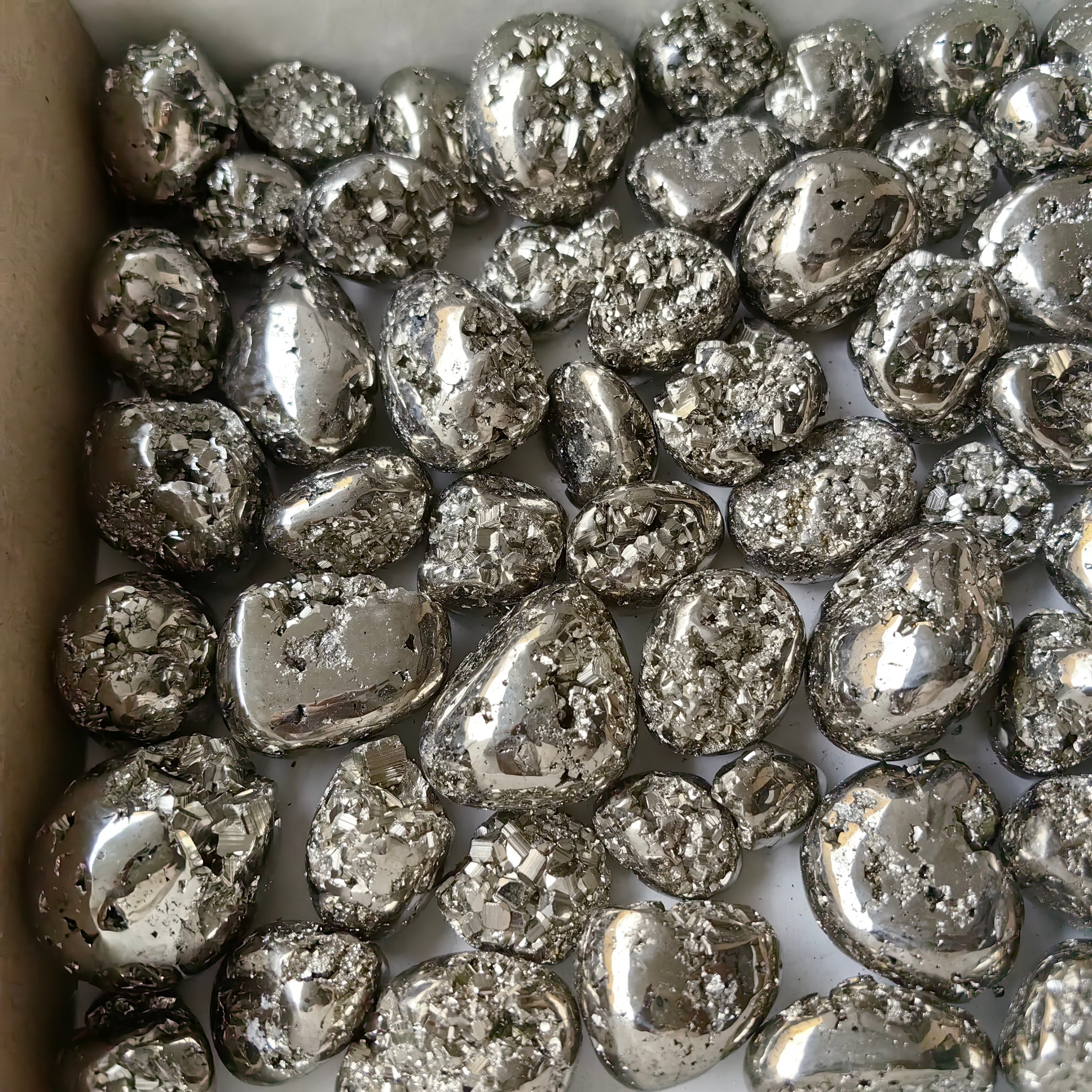 Lot 75 pcs Pyrite Tumbled*