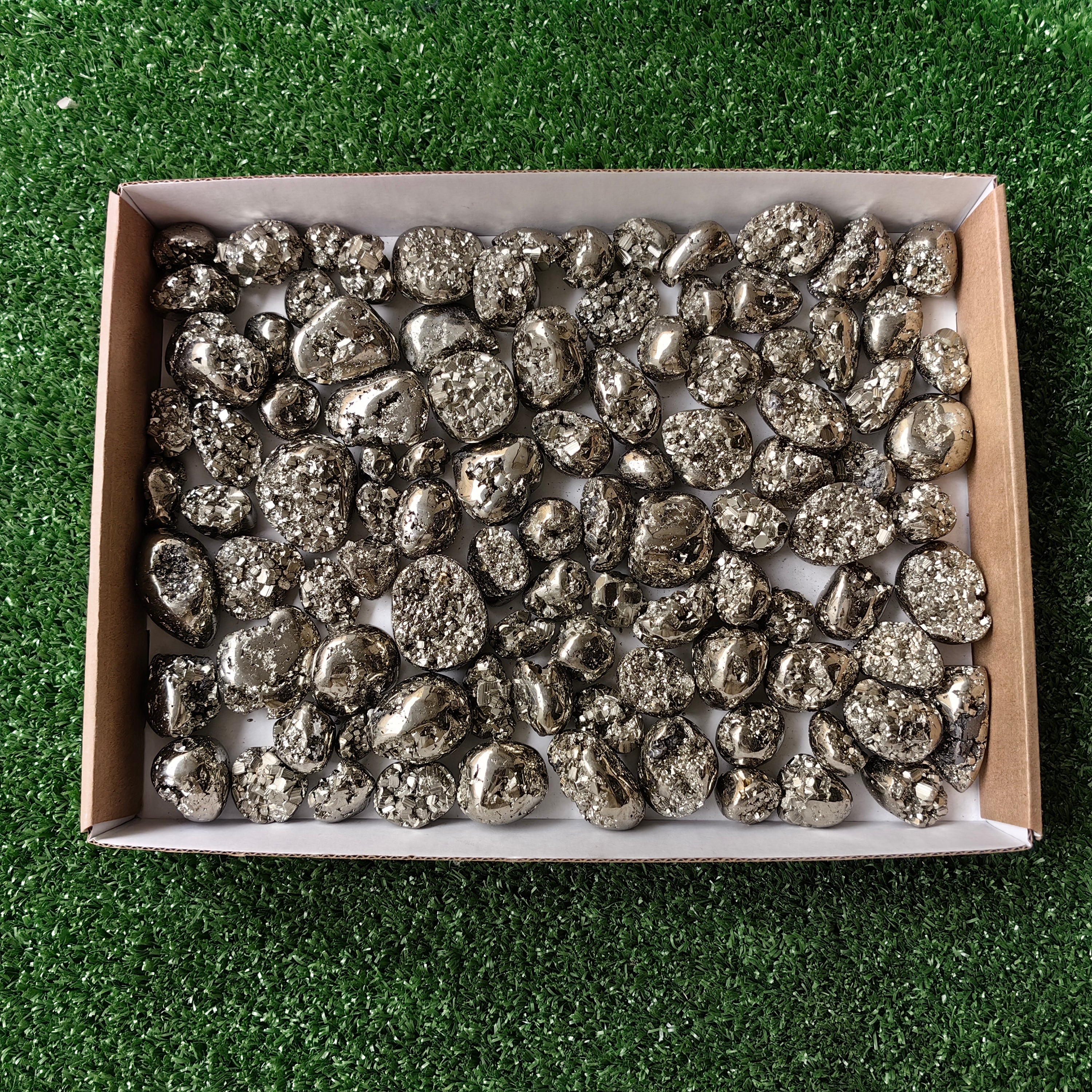 Lot 99 pcs Pyrite Tumbled*