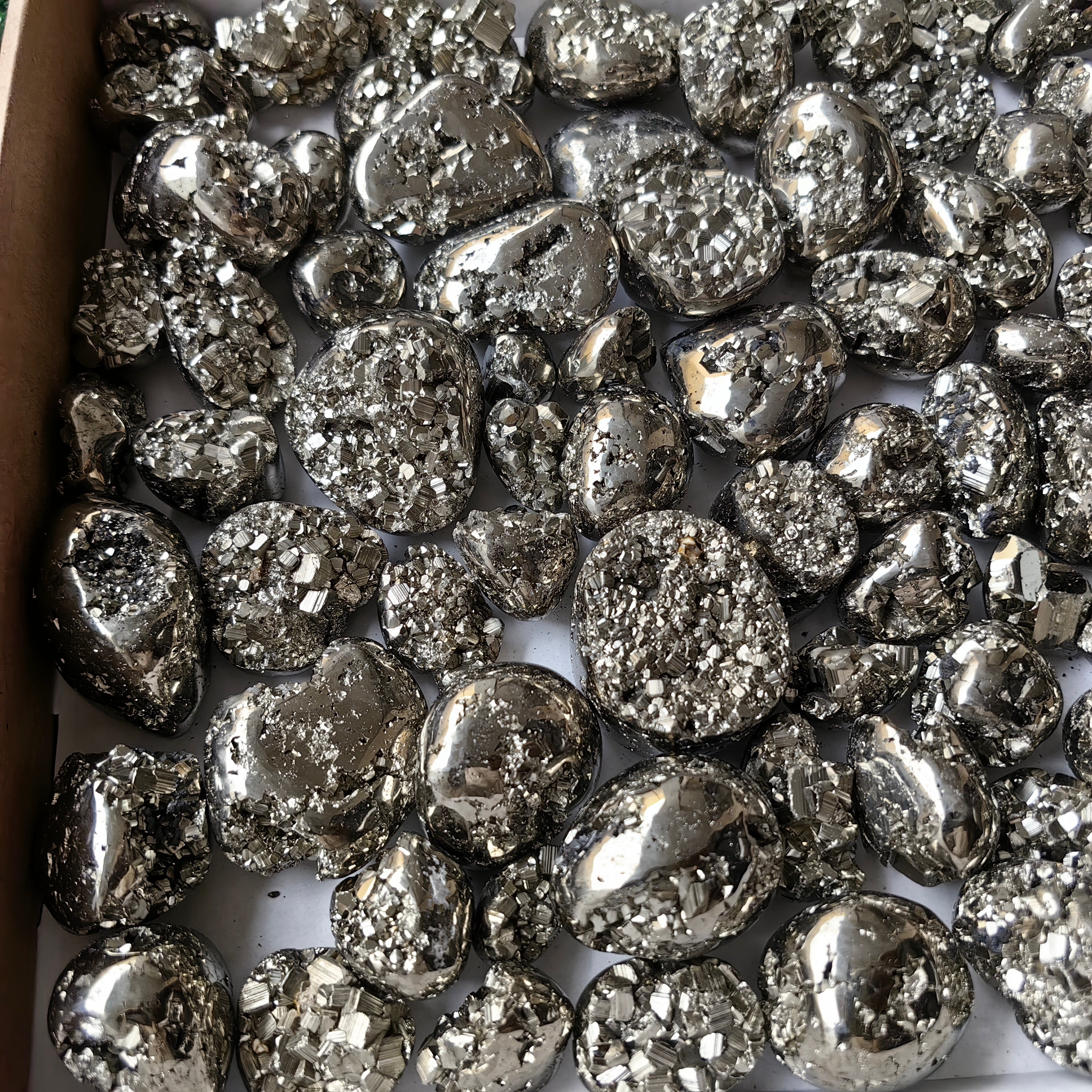 Lot 99 pcs Pyrite Tumbled*