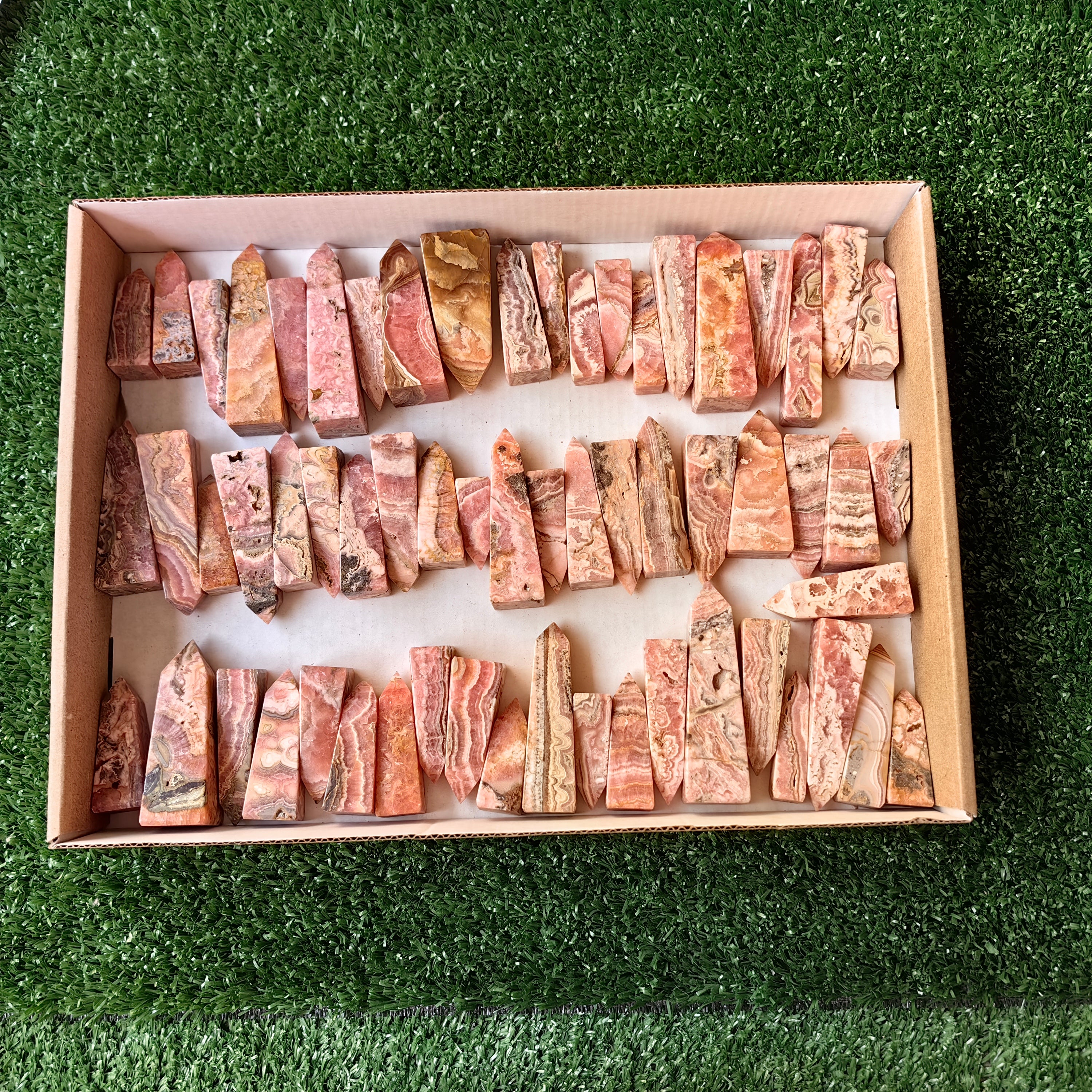 Lot 61 pcs Rhodochrosite Tower