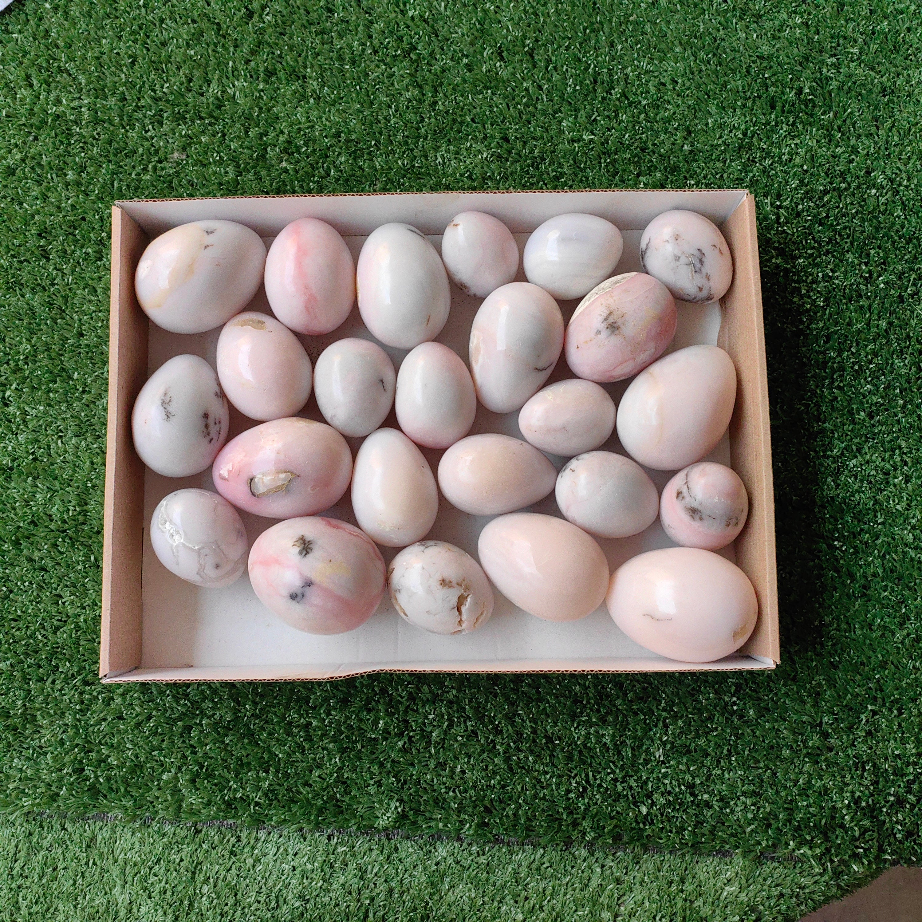 24 pcs pink opal eggs