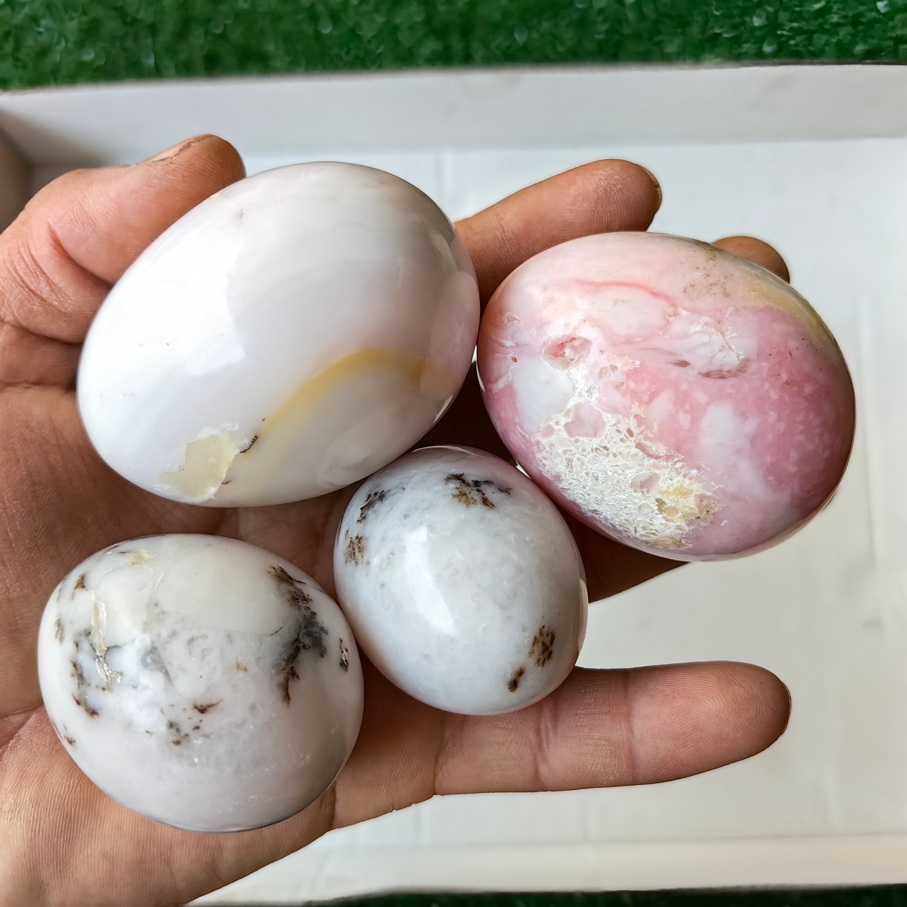24 pcs pink opal eggs