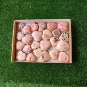 24 pc pink opal hearts