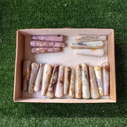 19 pc phosphosiderite & blue opal wands massage