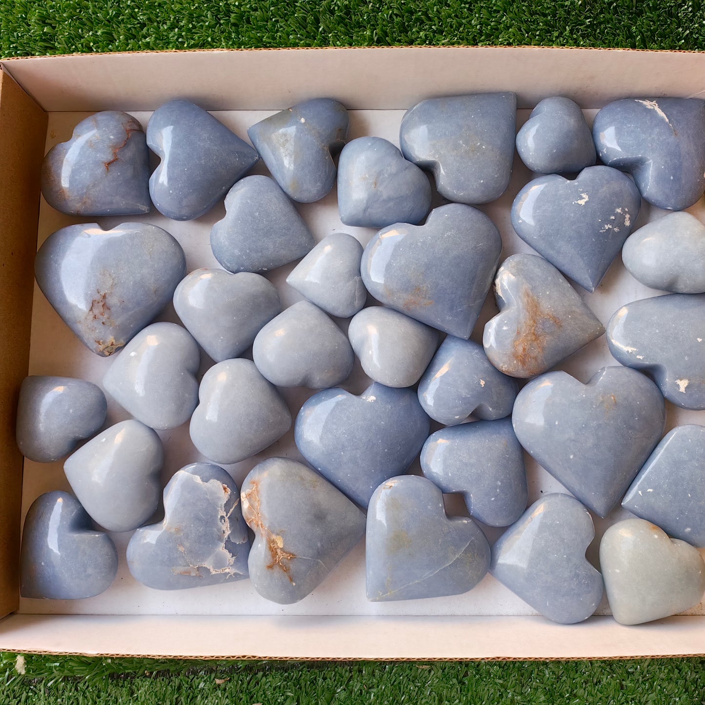 33 pc angelite hearts
