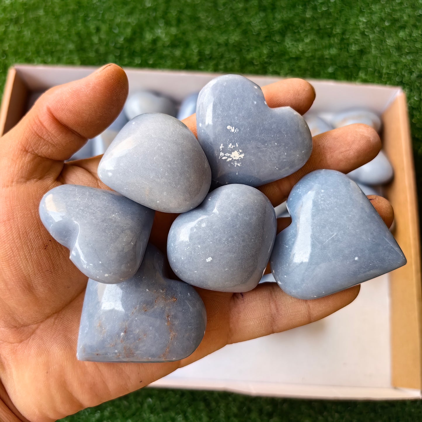 31 pc angelite hearts