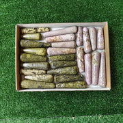 26 pc epidote & phosphosiderite wands