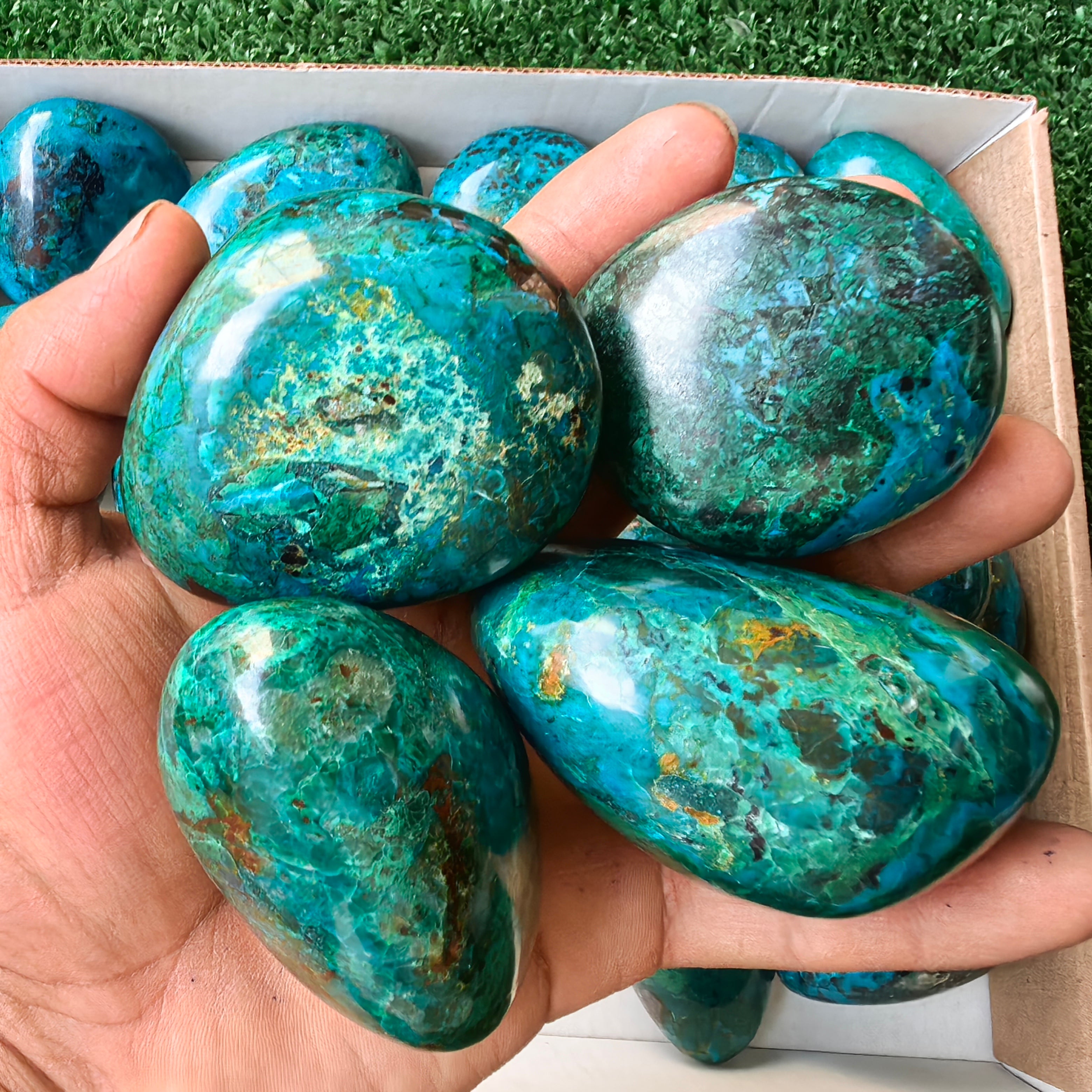 26 pc chrysocolla free forms
