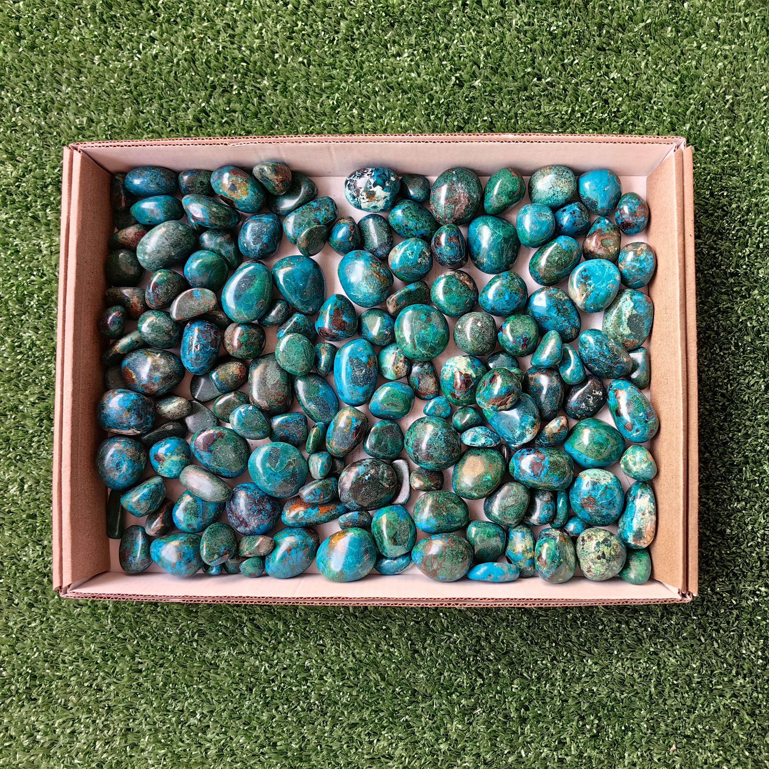 2 kg tumbled chrysocolla