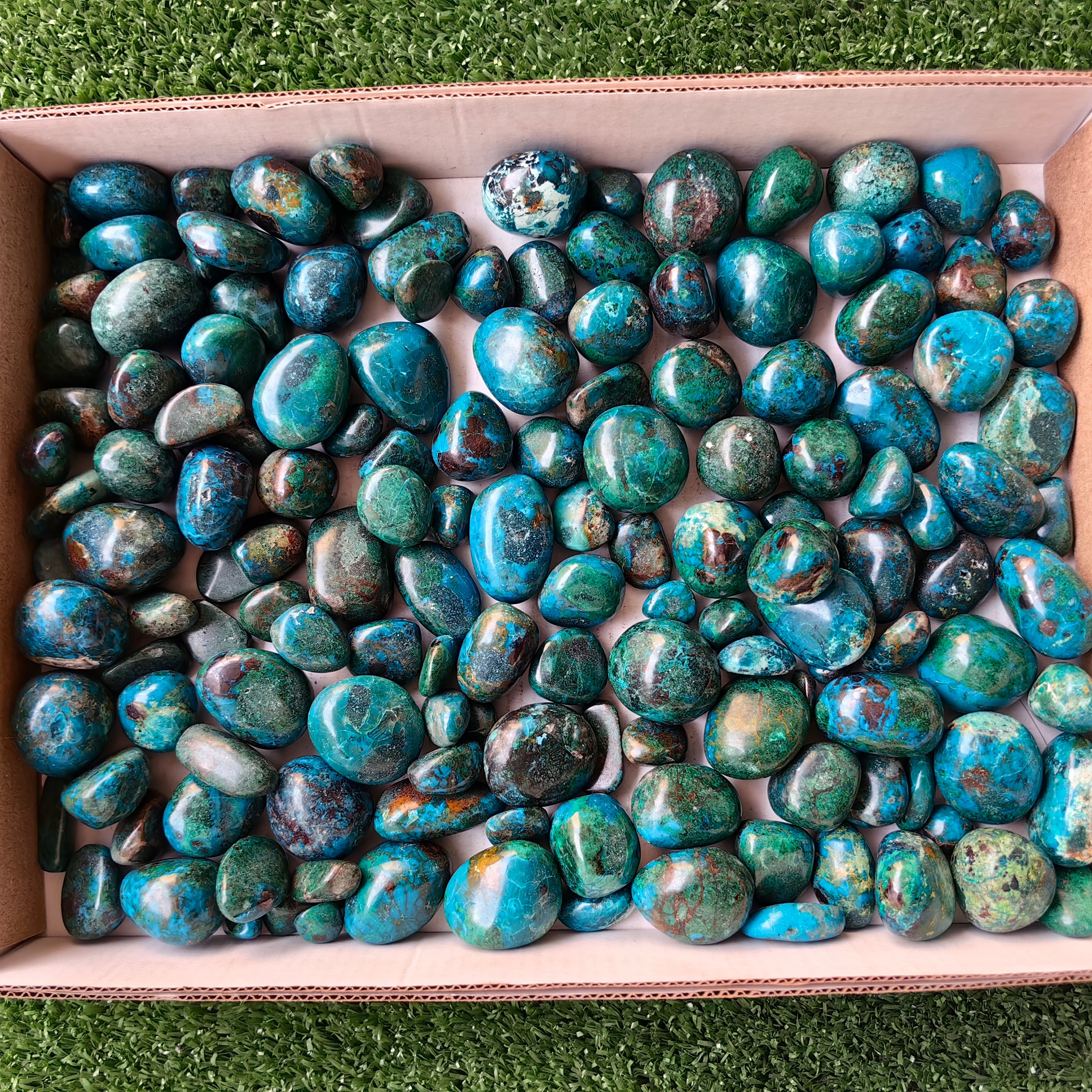 2 kg tumbled chrysocolla