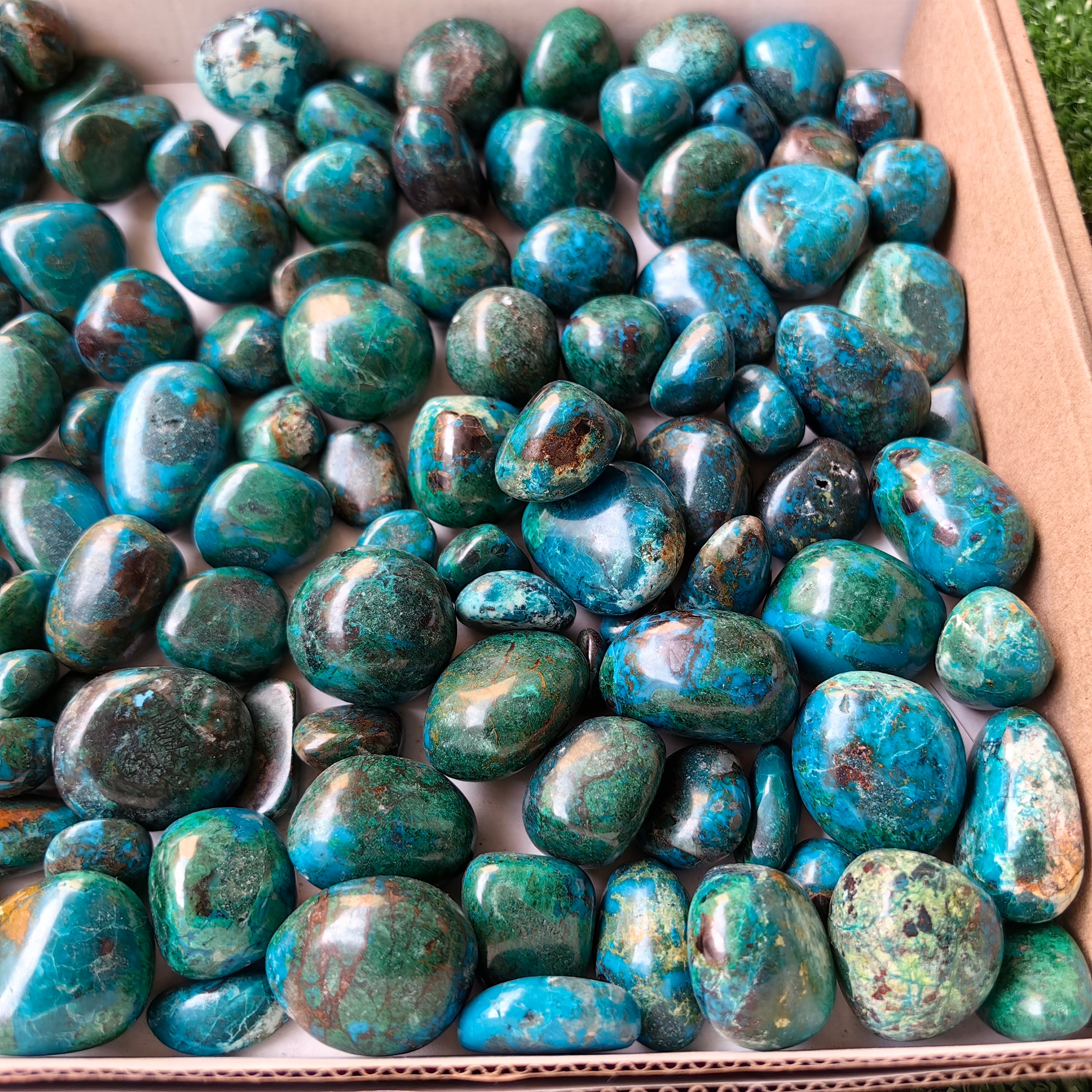 2 kg tumbled chrysocolla