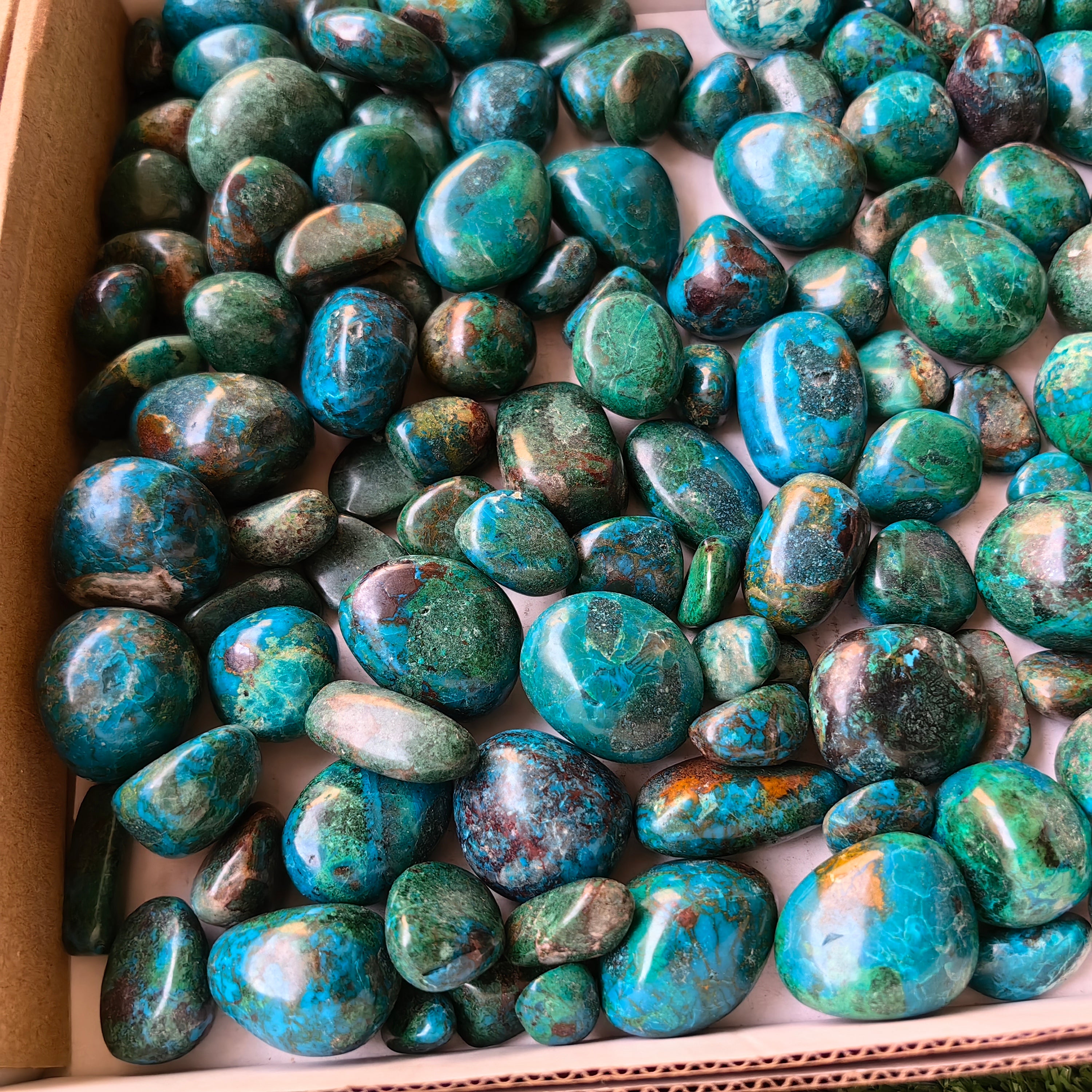 2 kg tumbled chrysocolla