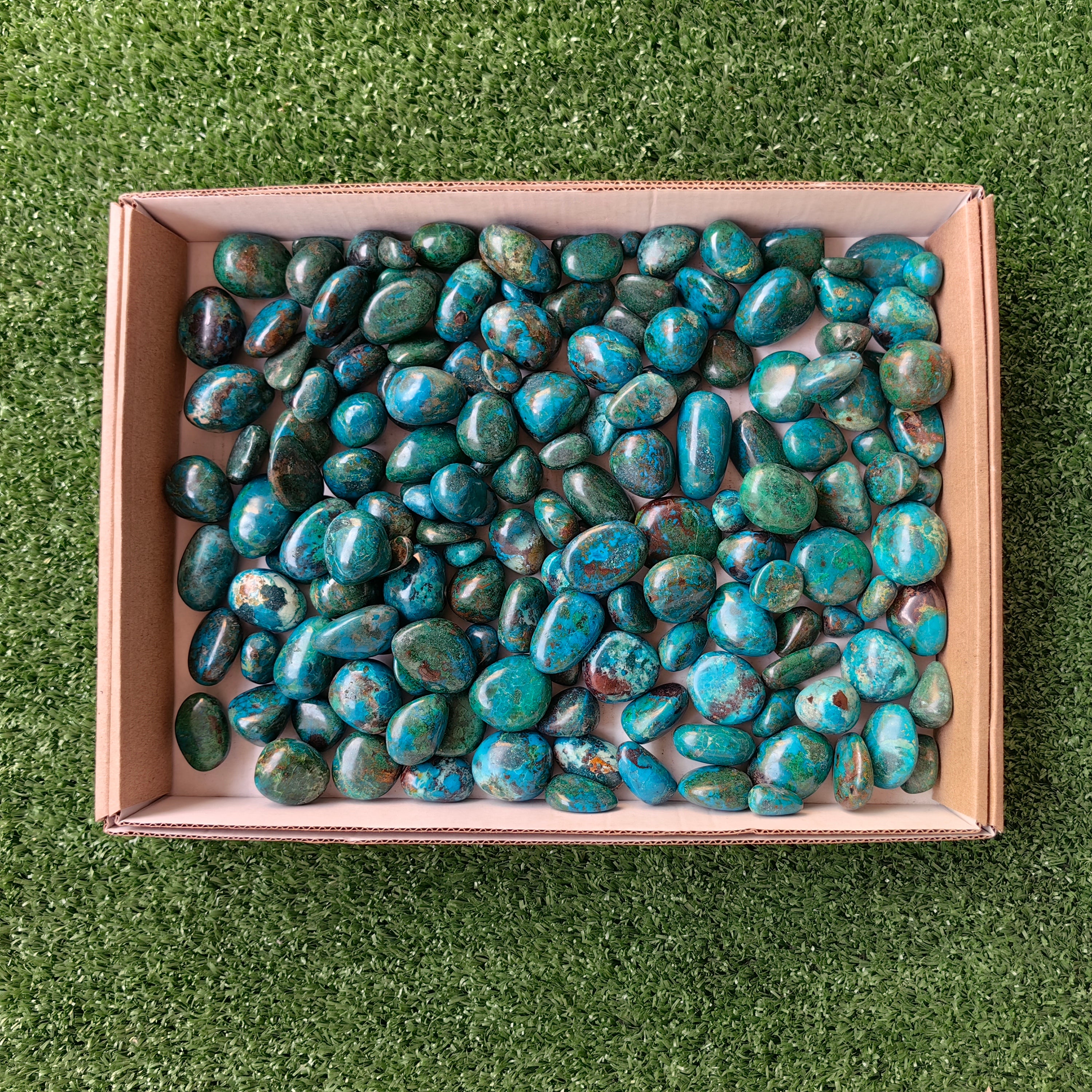 2 kg tumbled chrysocolla