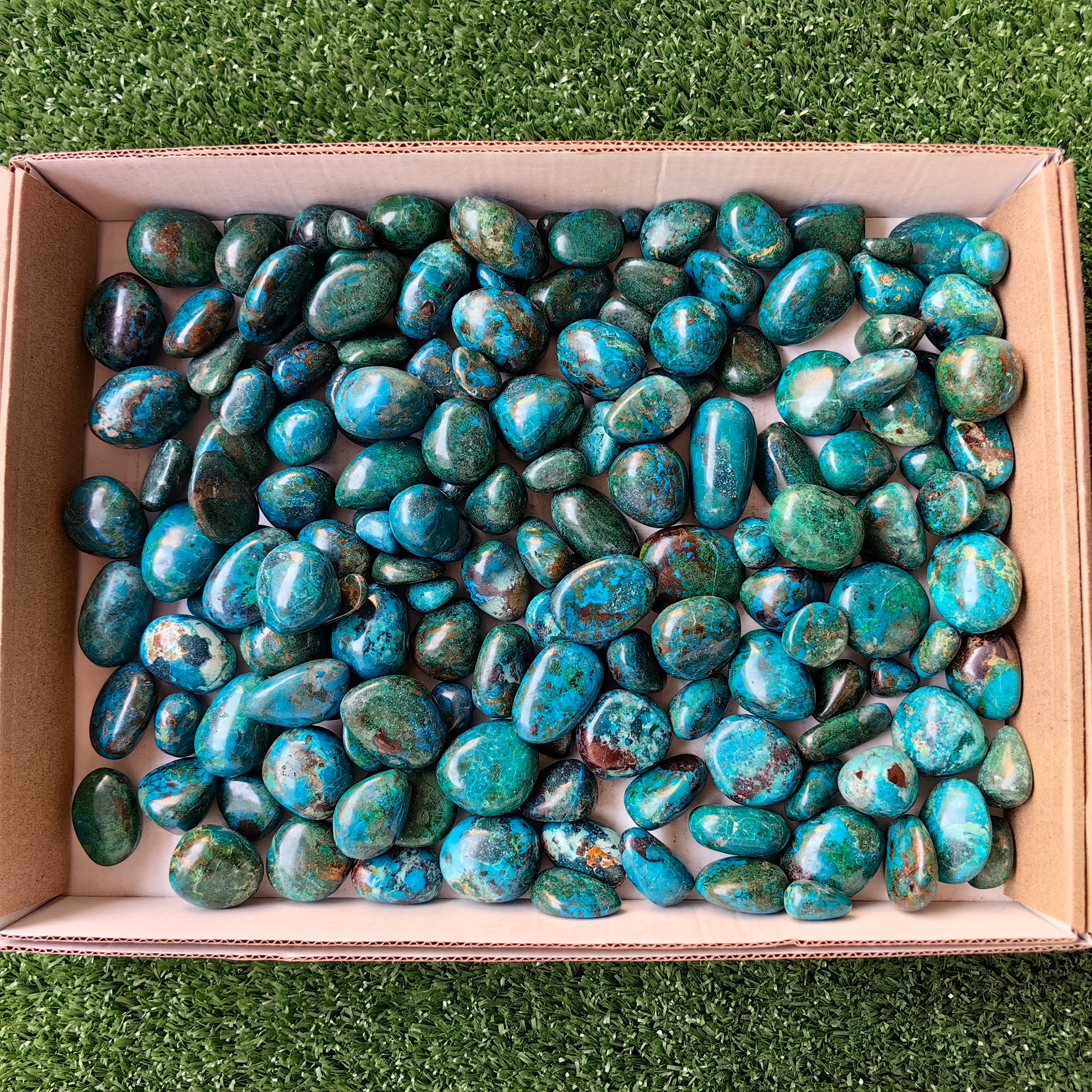 2 kg tumbled chrysocolla