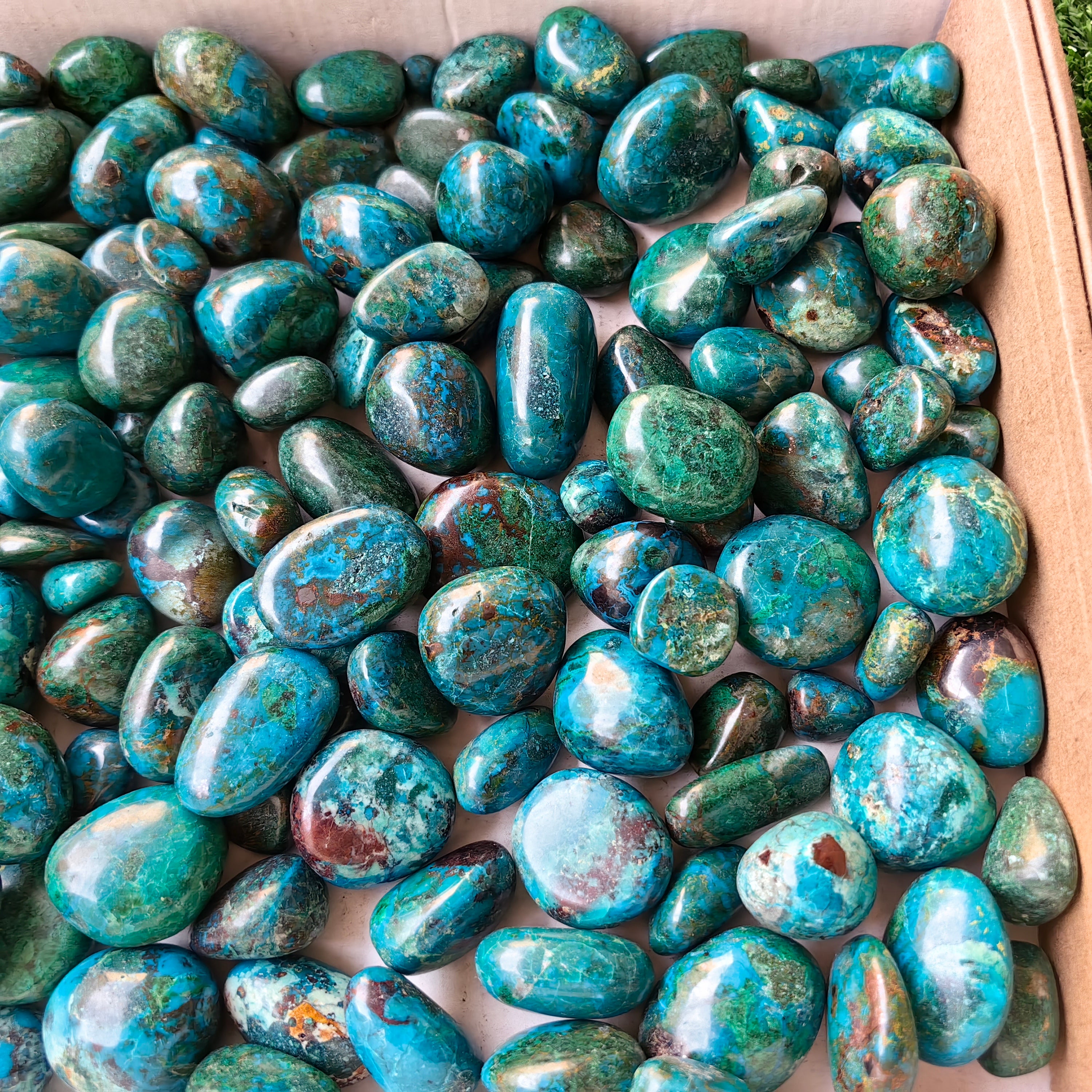 2 kg tumbled chrysocolla