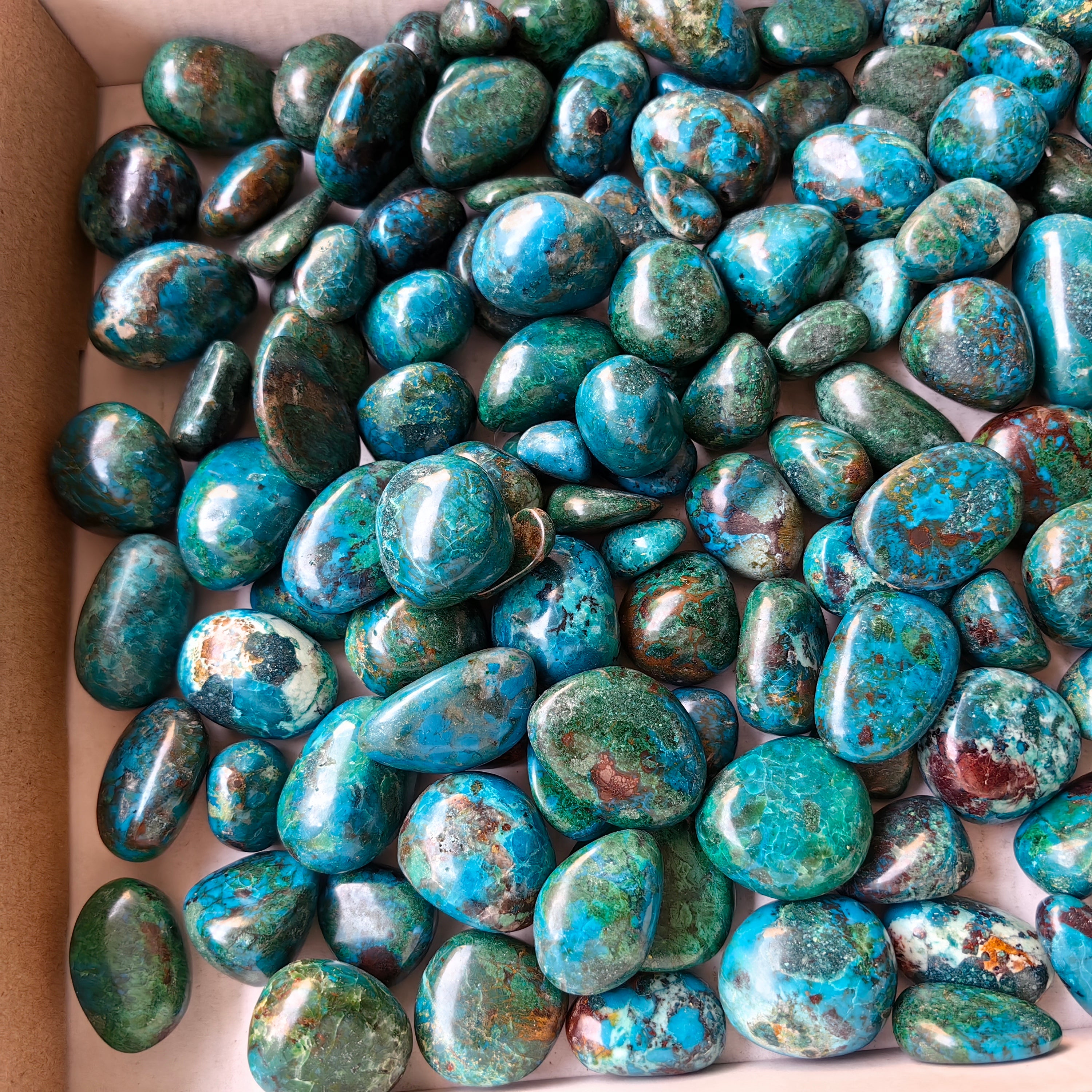 2 kg tumbled chrysocolla