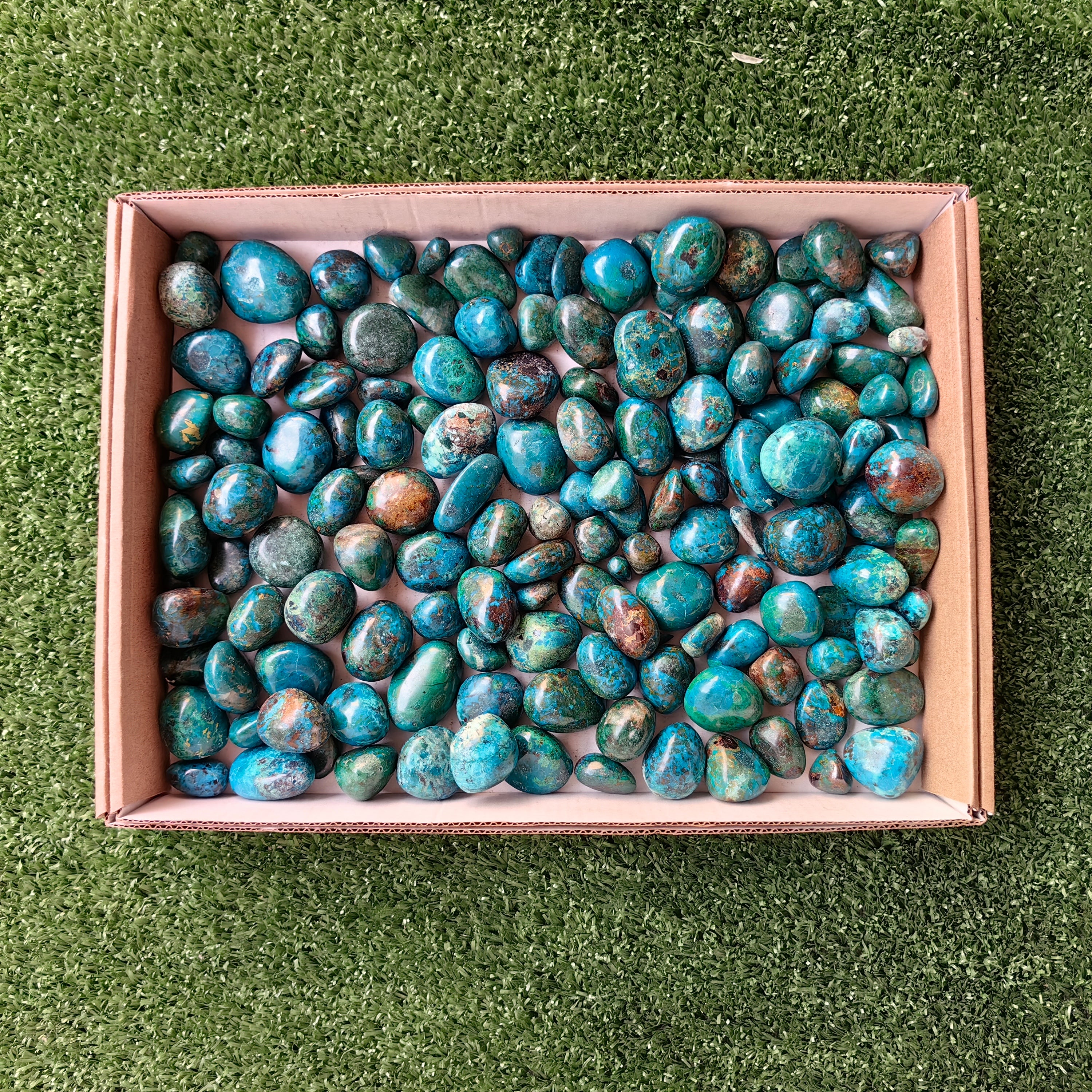 2 kg tumbled chrysocolla