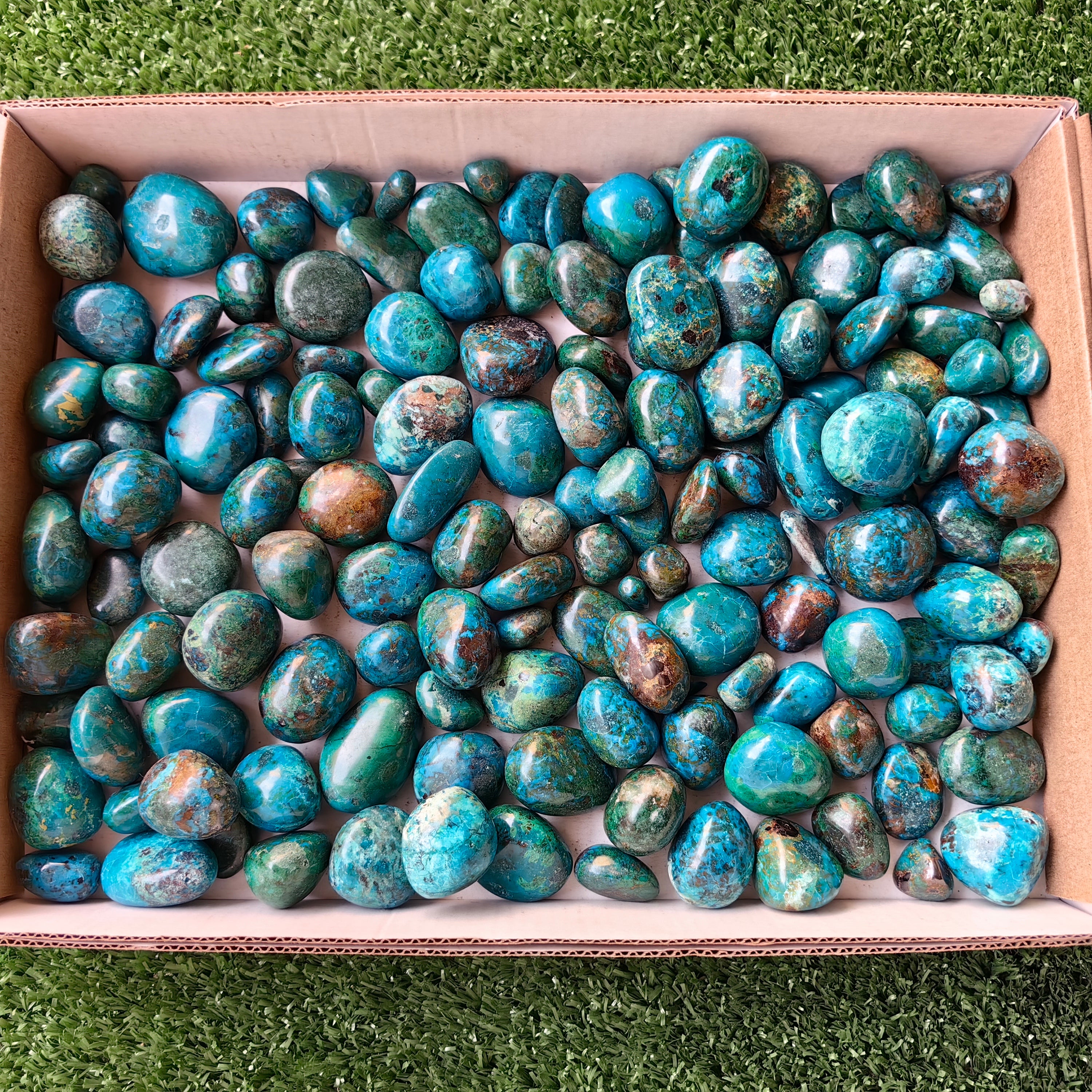 2 kg tumbled chrysocolla