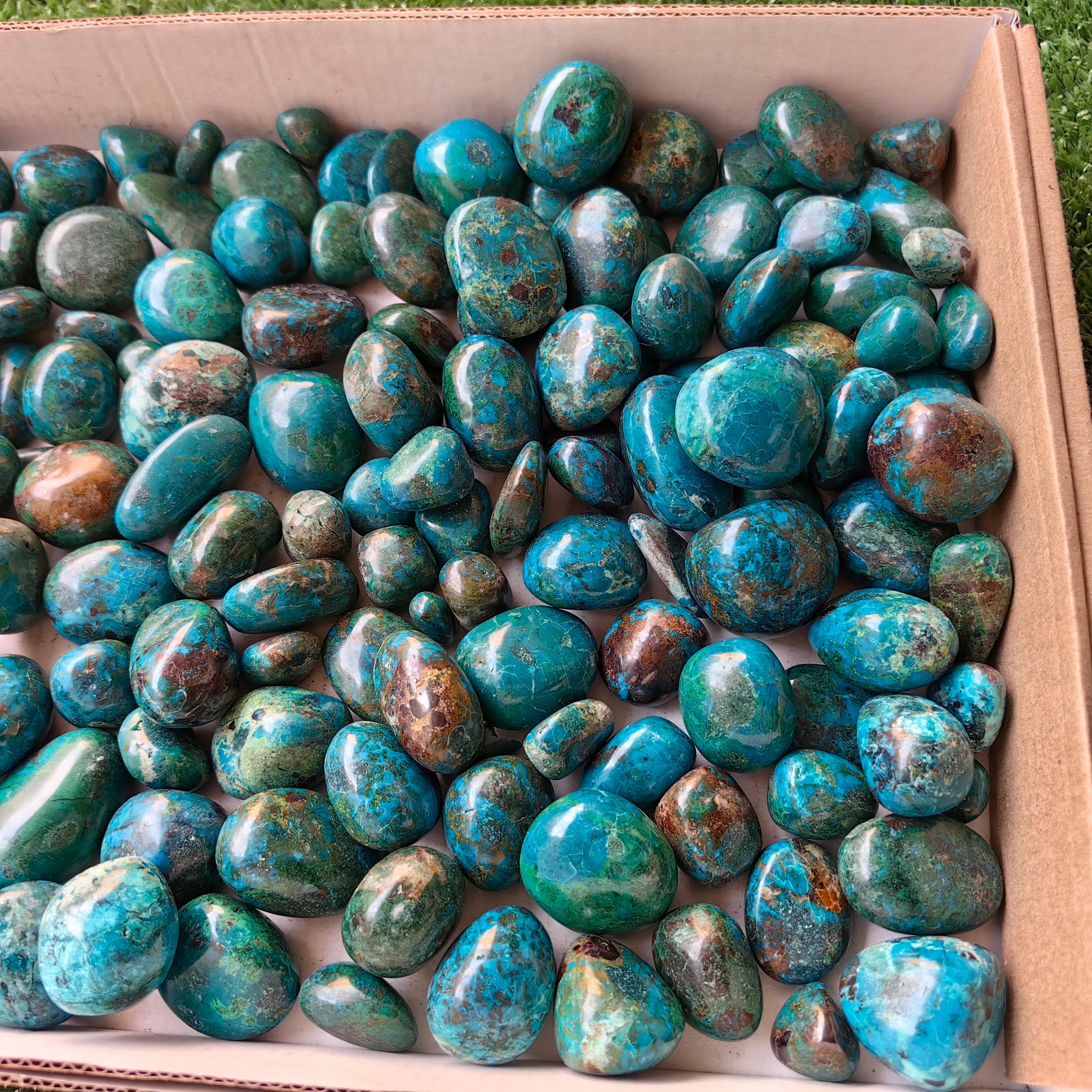 2 kg tumbled chrysocolla