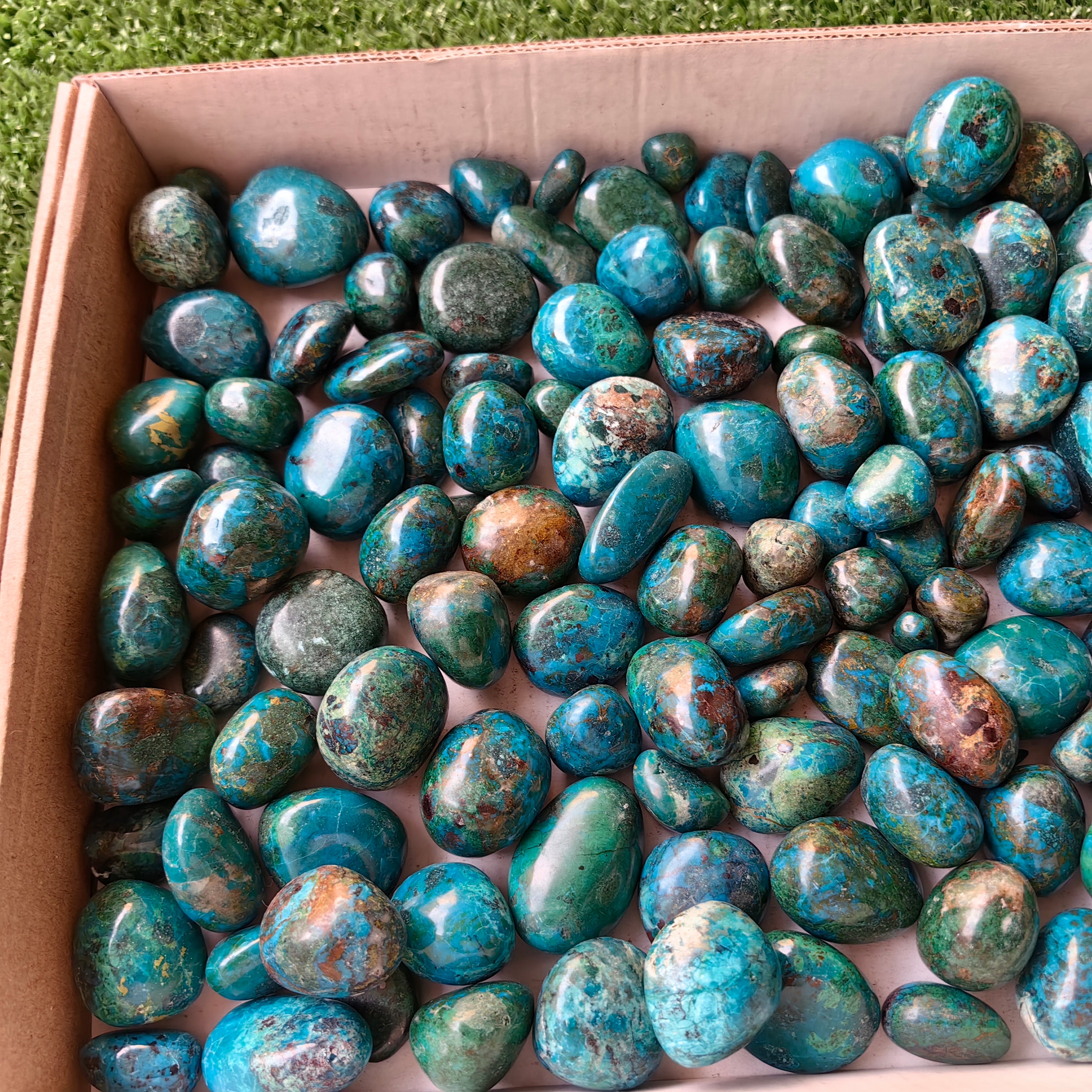 2 kg tumbled chrysocolla