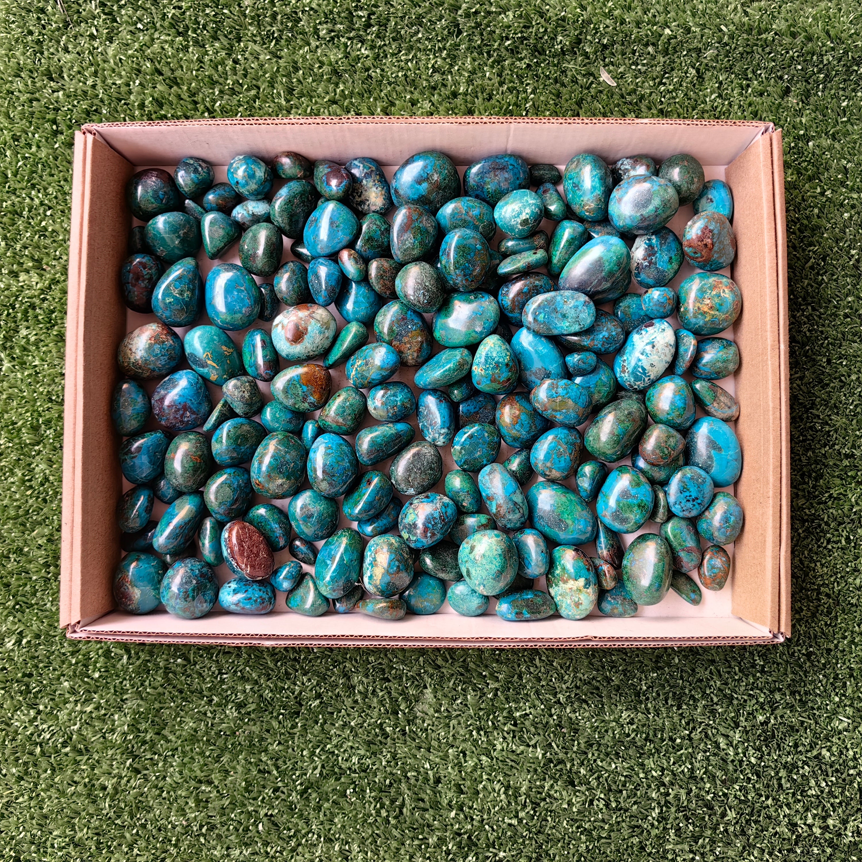 2 kg tumbled chrysocolla