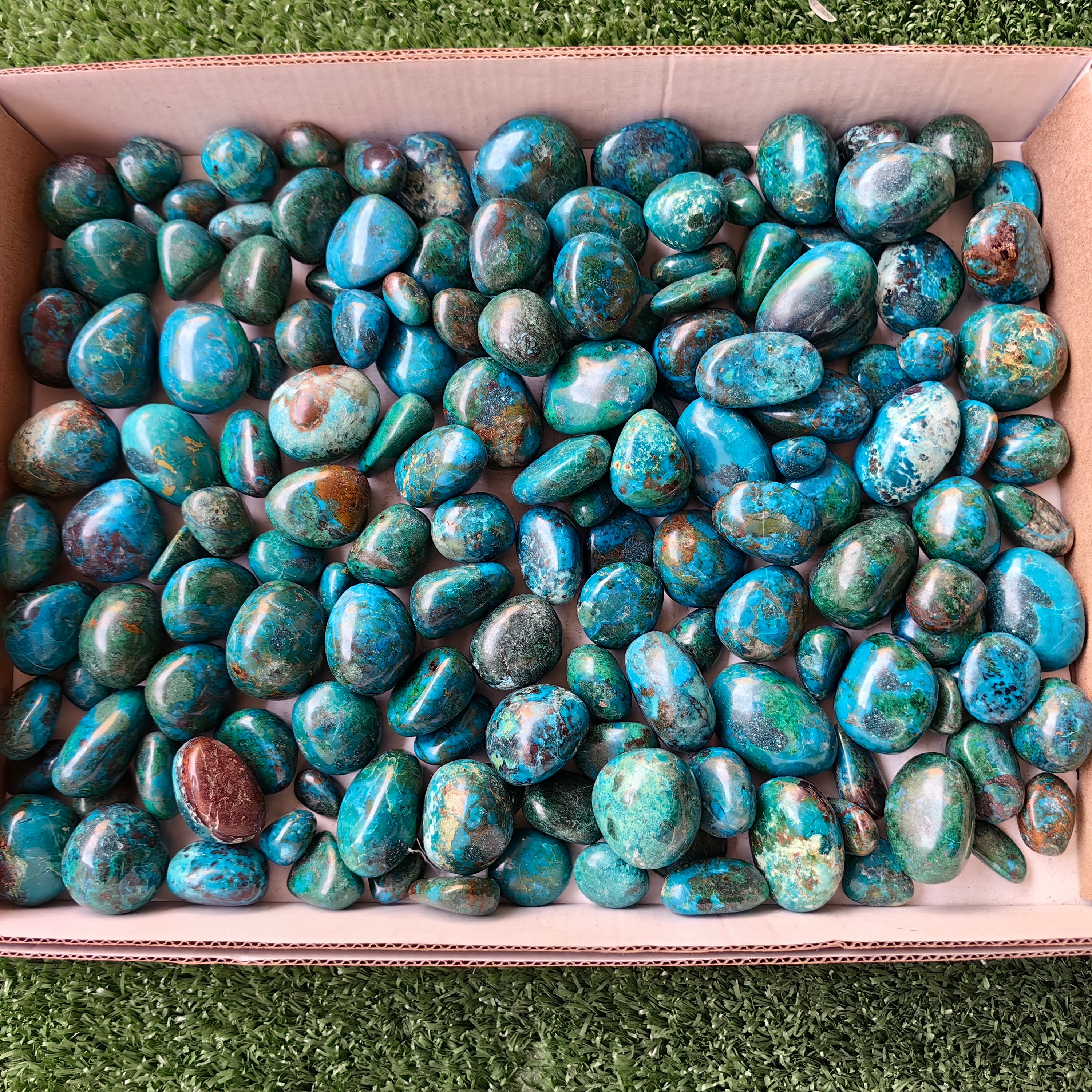 2 kg tumbled chrysocolla