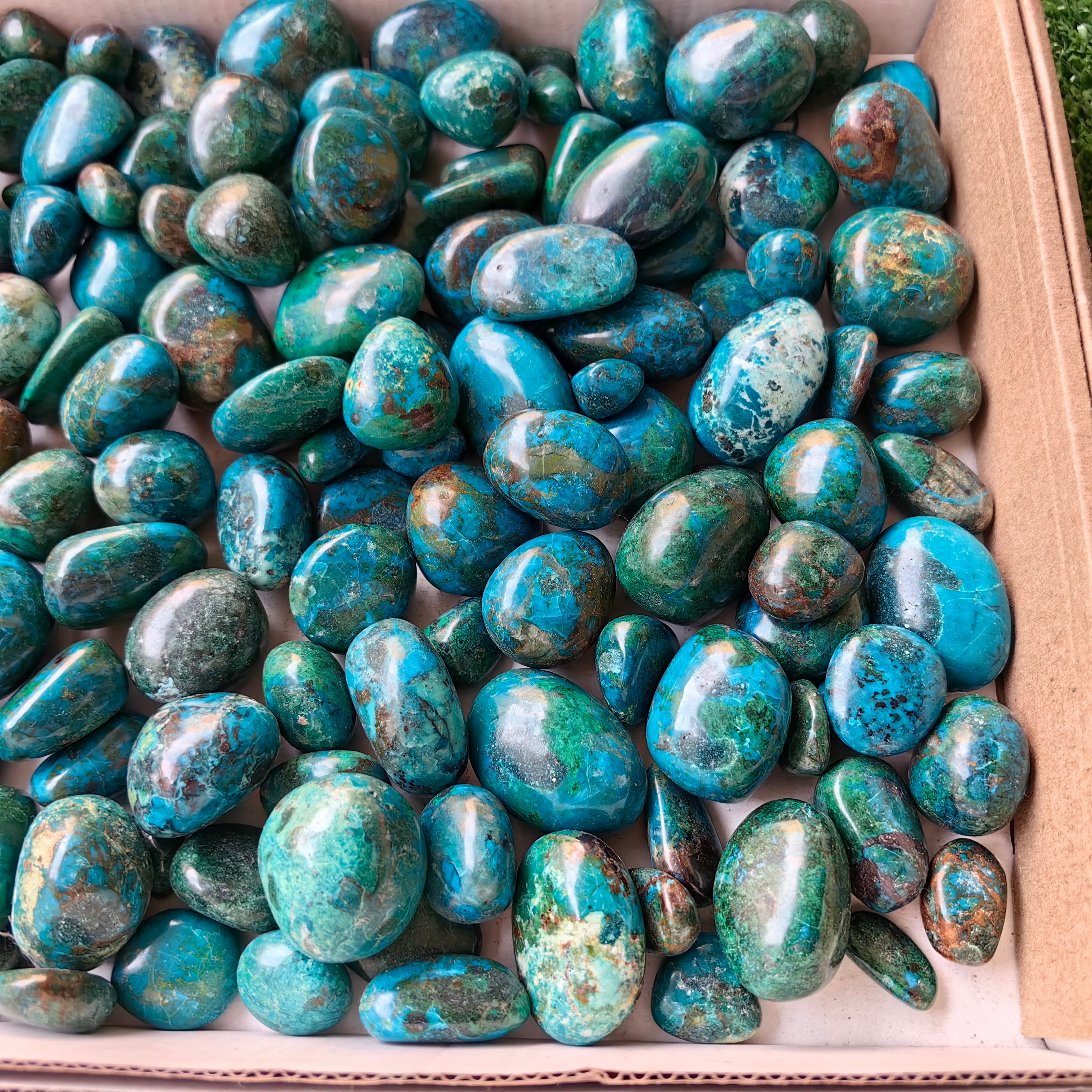 2 kg tumbled chrysocolla