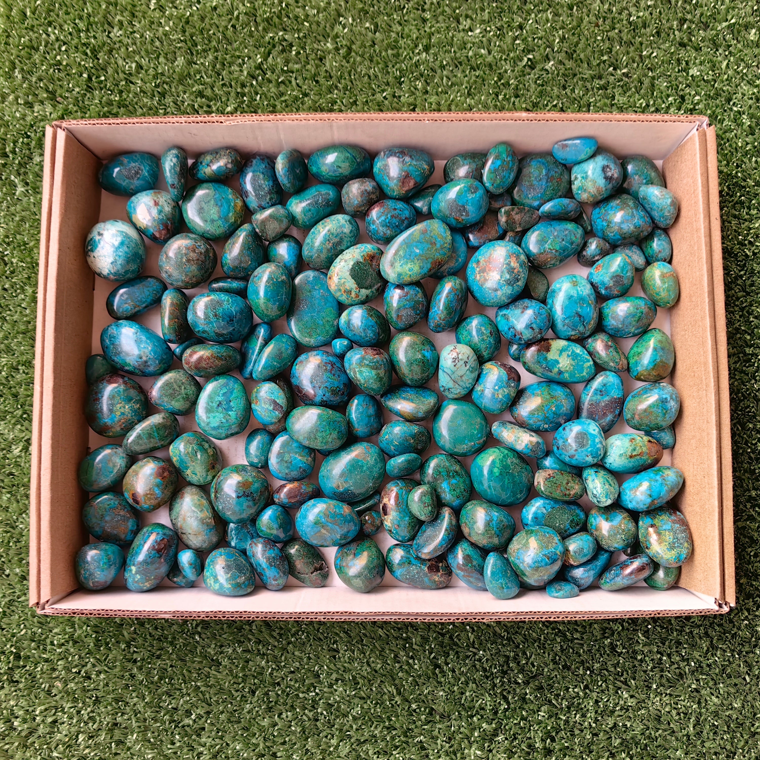 2 kg tumbled chrysocolla