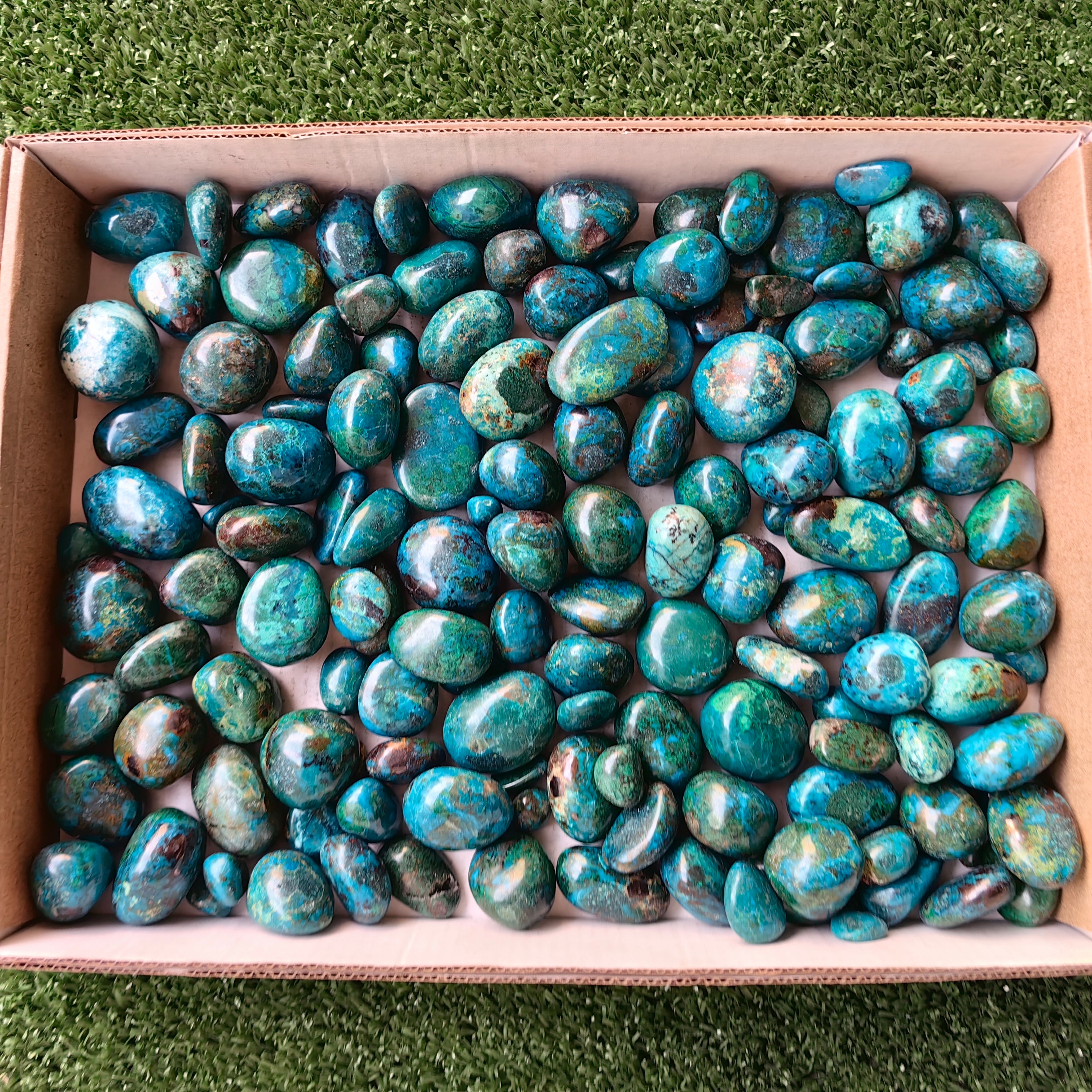 2 kg tumbled chrysocolla