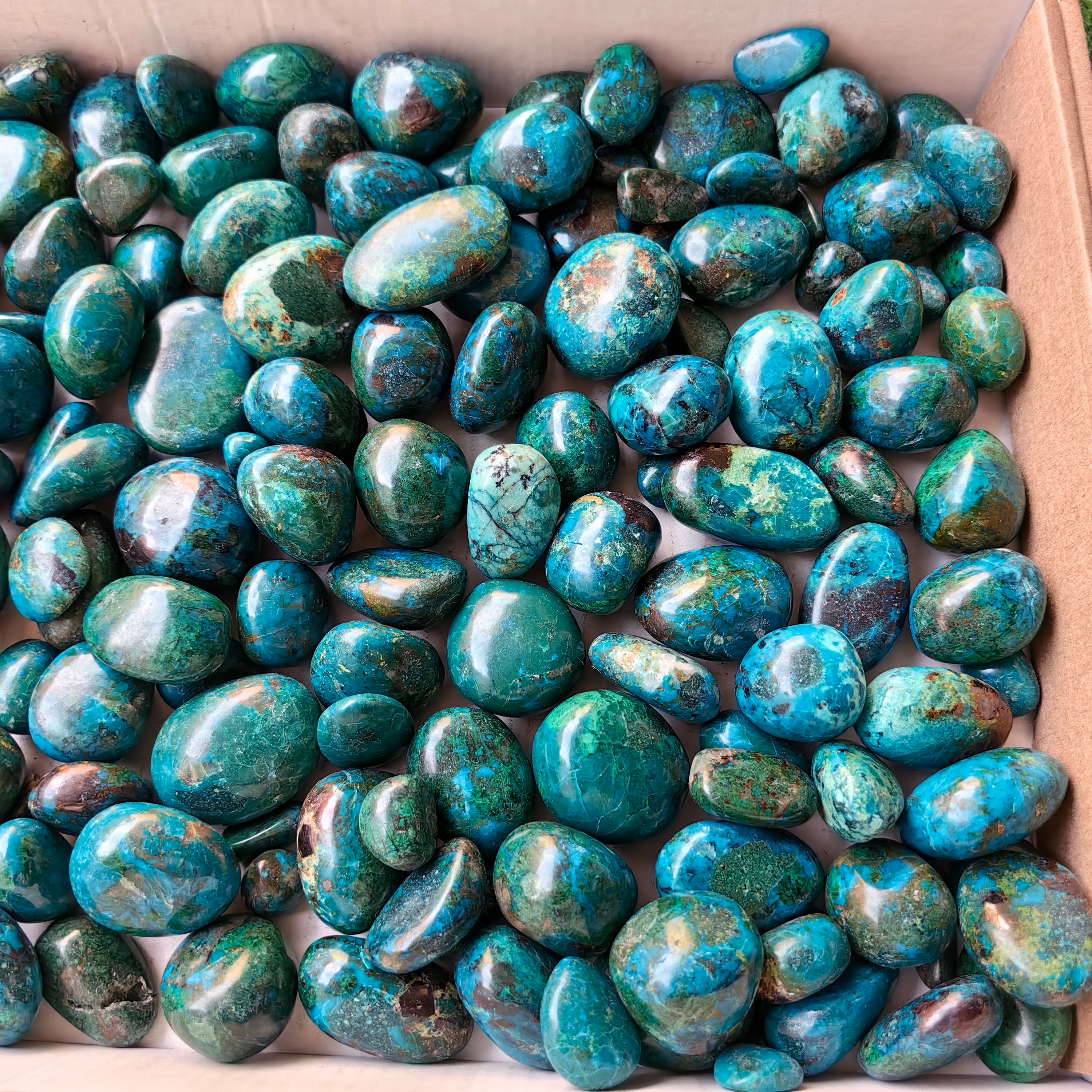 2 kg tumbled chrysocolla