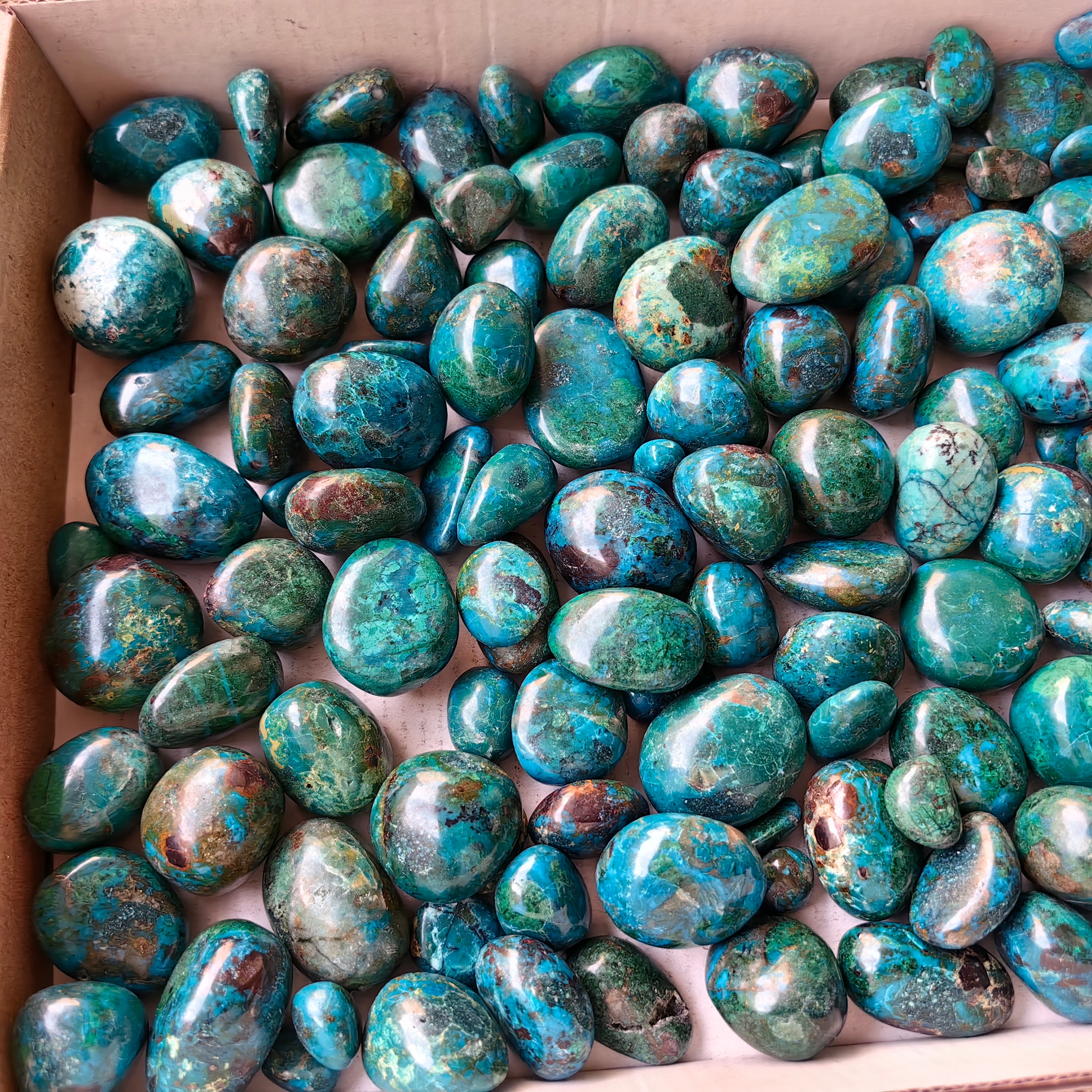 2 kg tumbled chrysocolla
