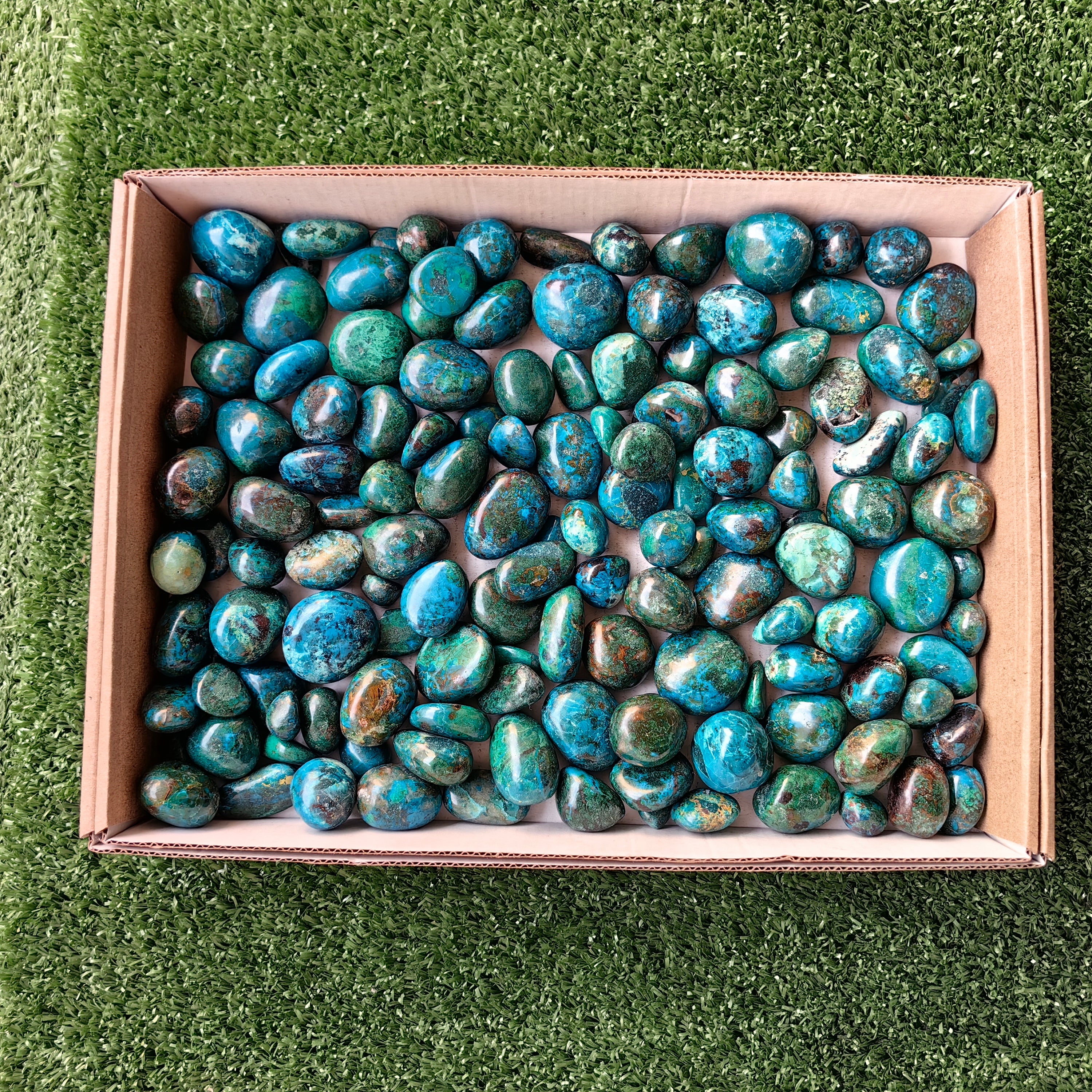 2 kg tumbled chrysocolla