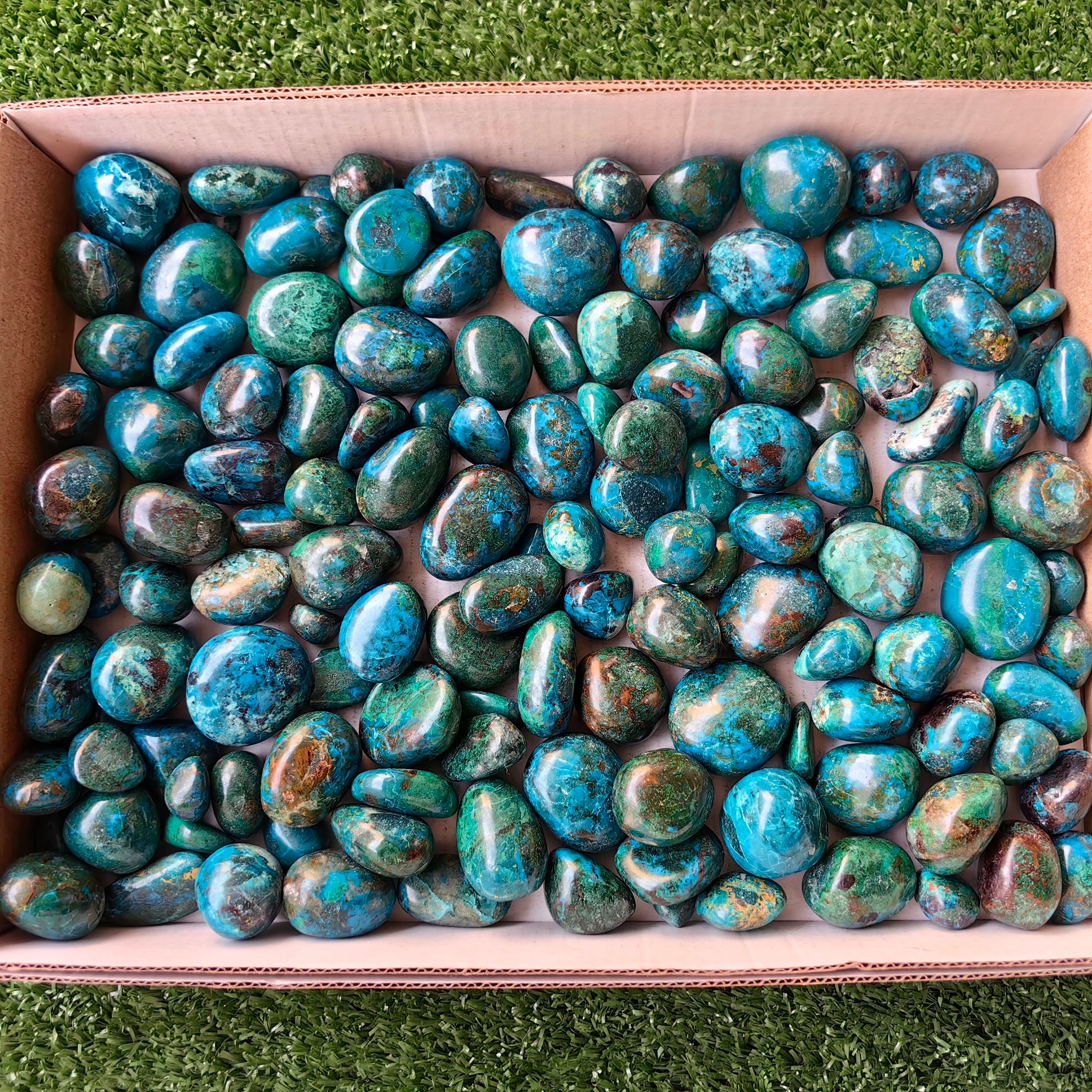 2 kg tumbled chrysocolla