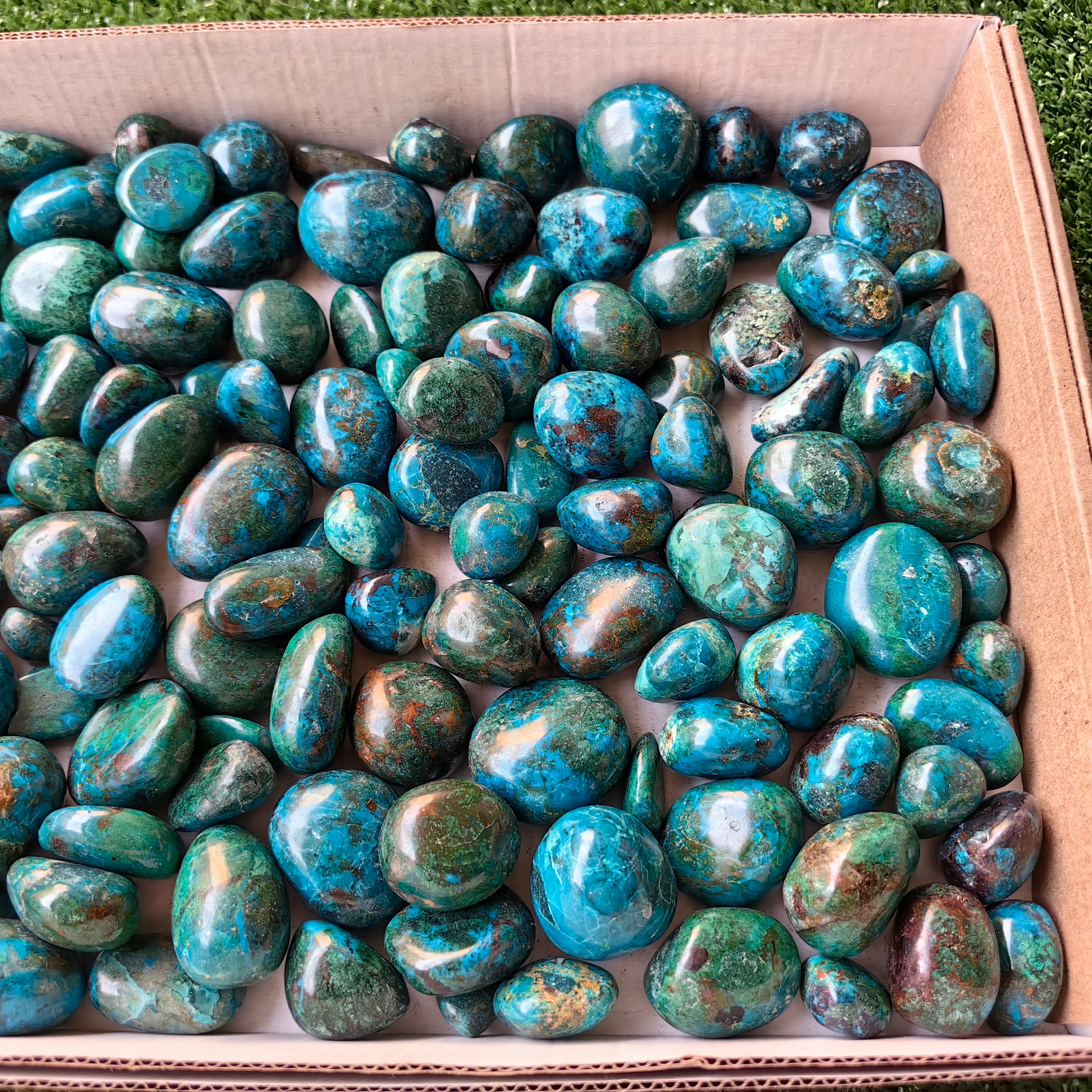 2 kg tumbled chrysocolla