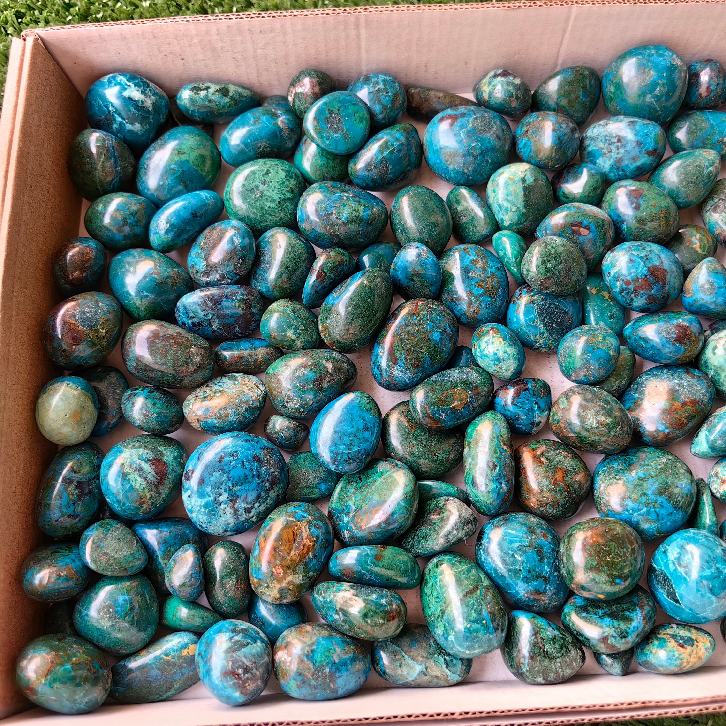 2 kg tumbled chrysocolla