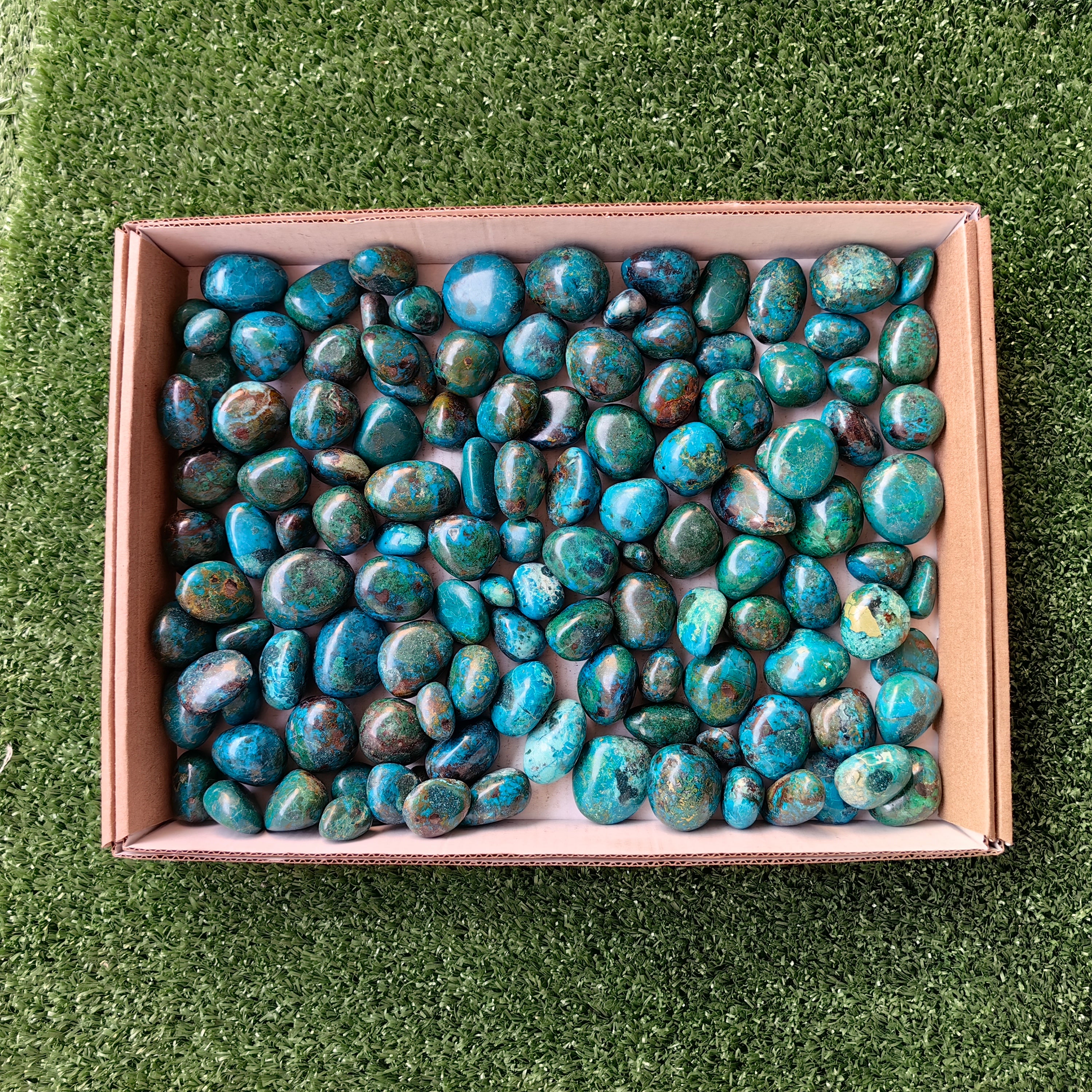 2 kg tumbled chrysocolla