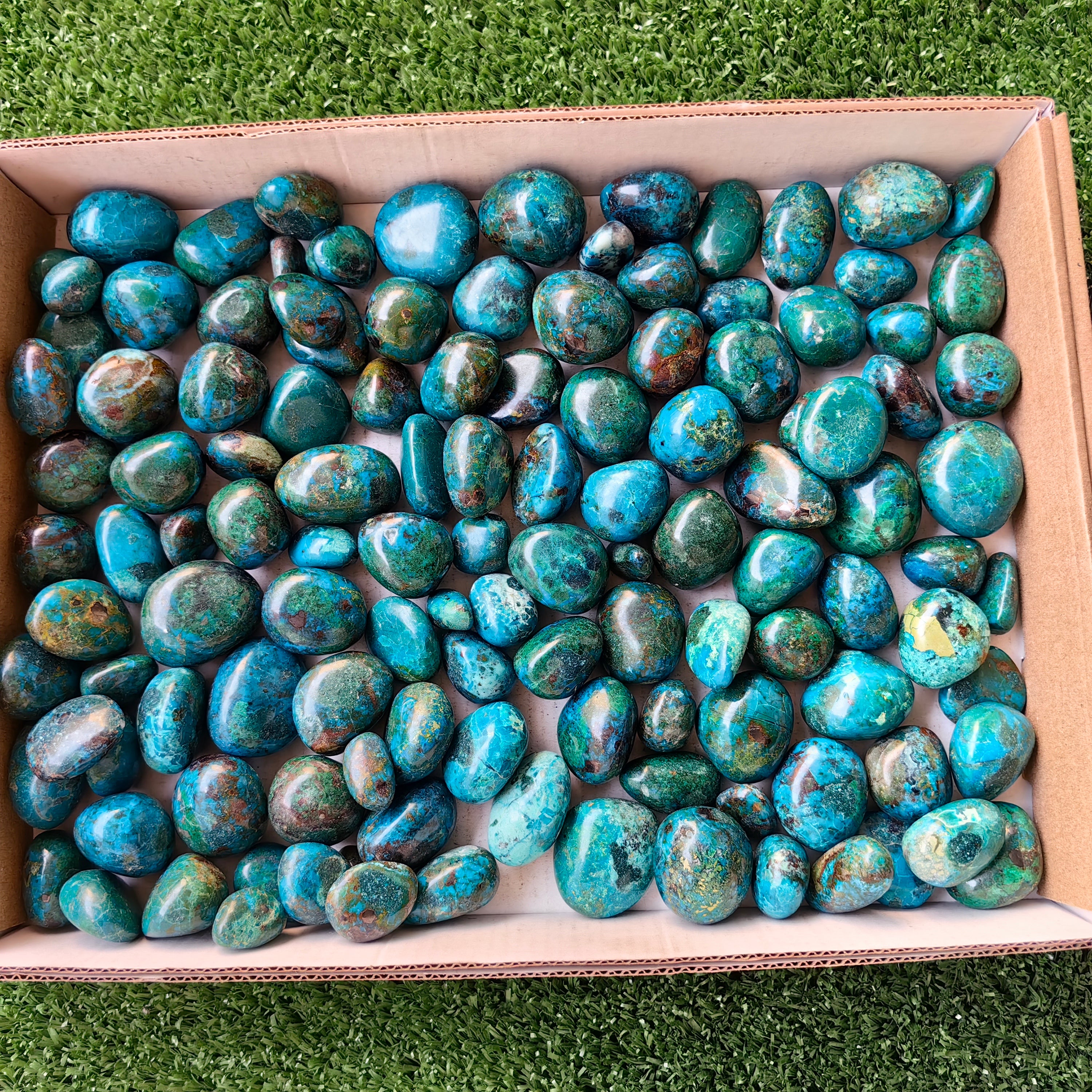 2 kg tumbled chrysocolla
