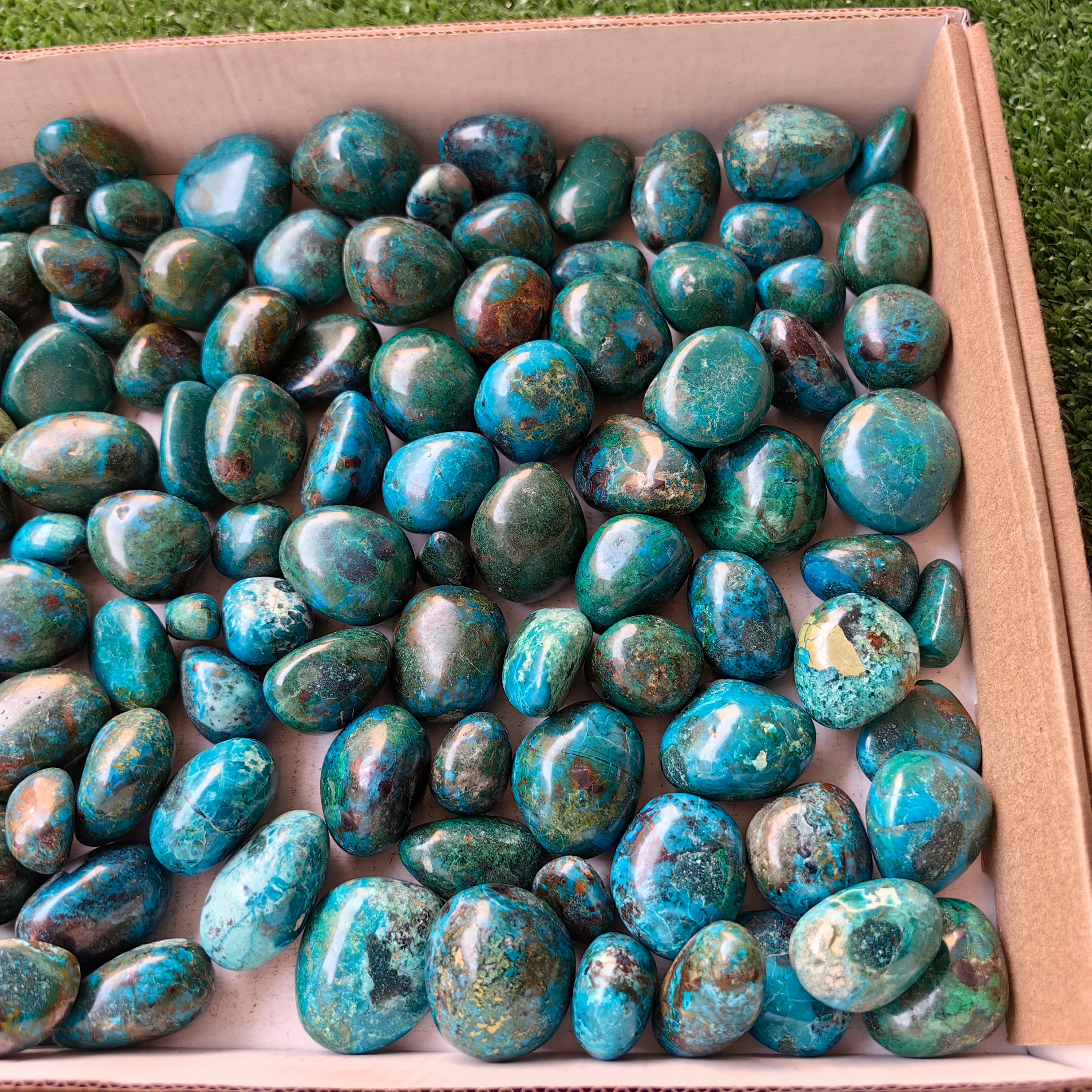 2 kg tumbled chrysocolla