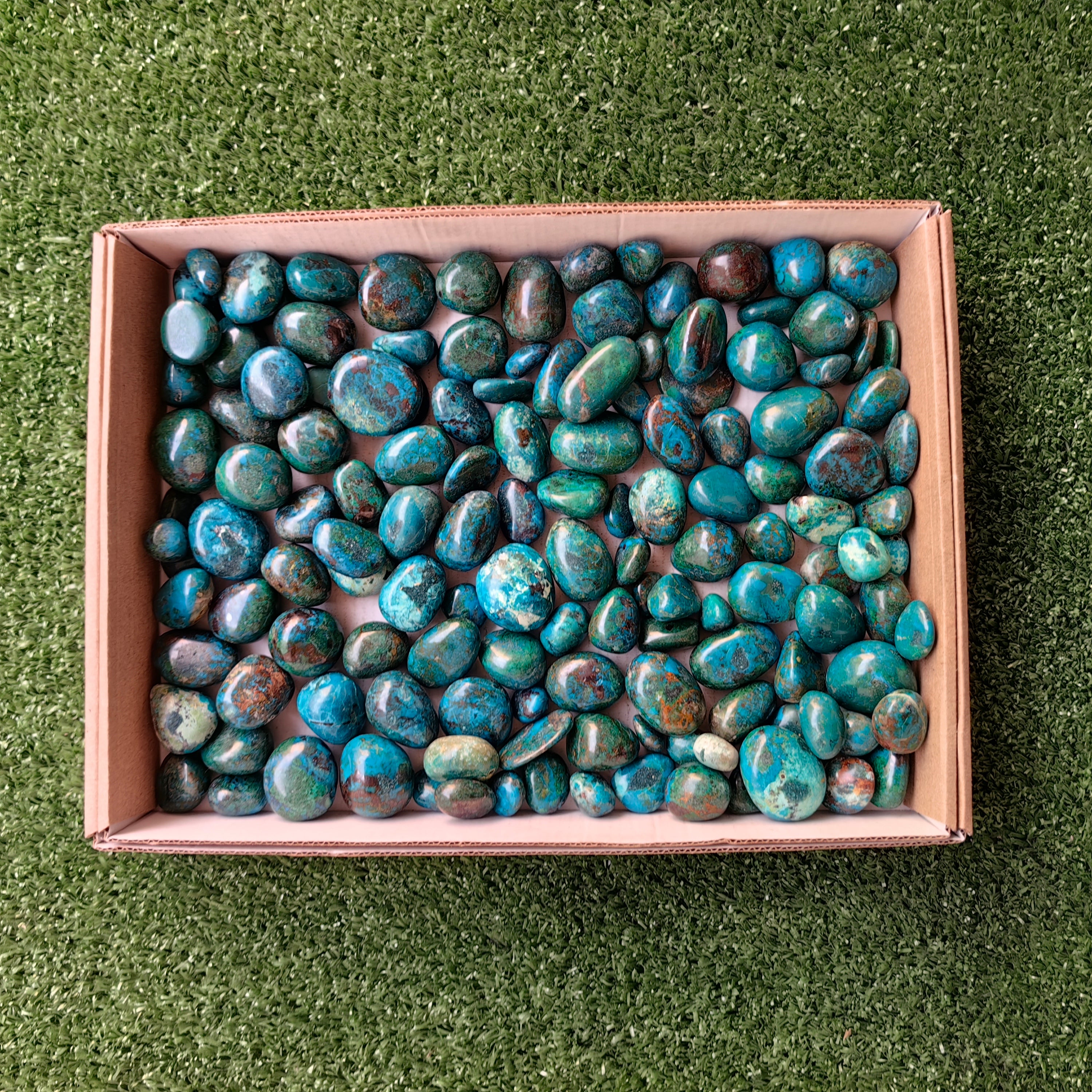 2 kg tumbled chrysocolla