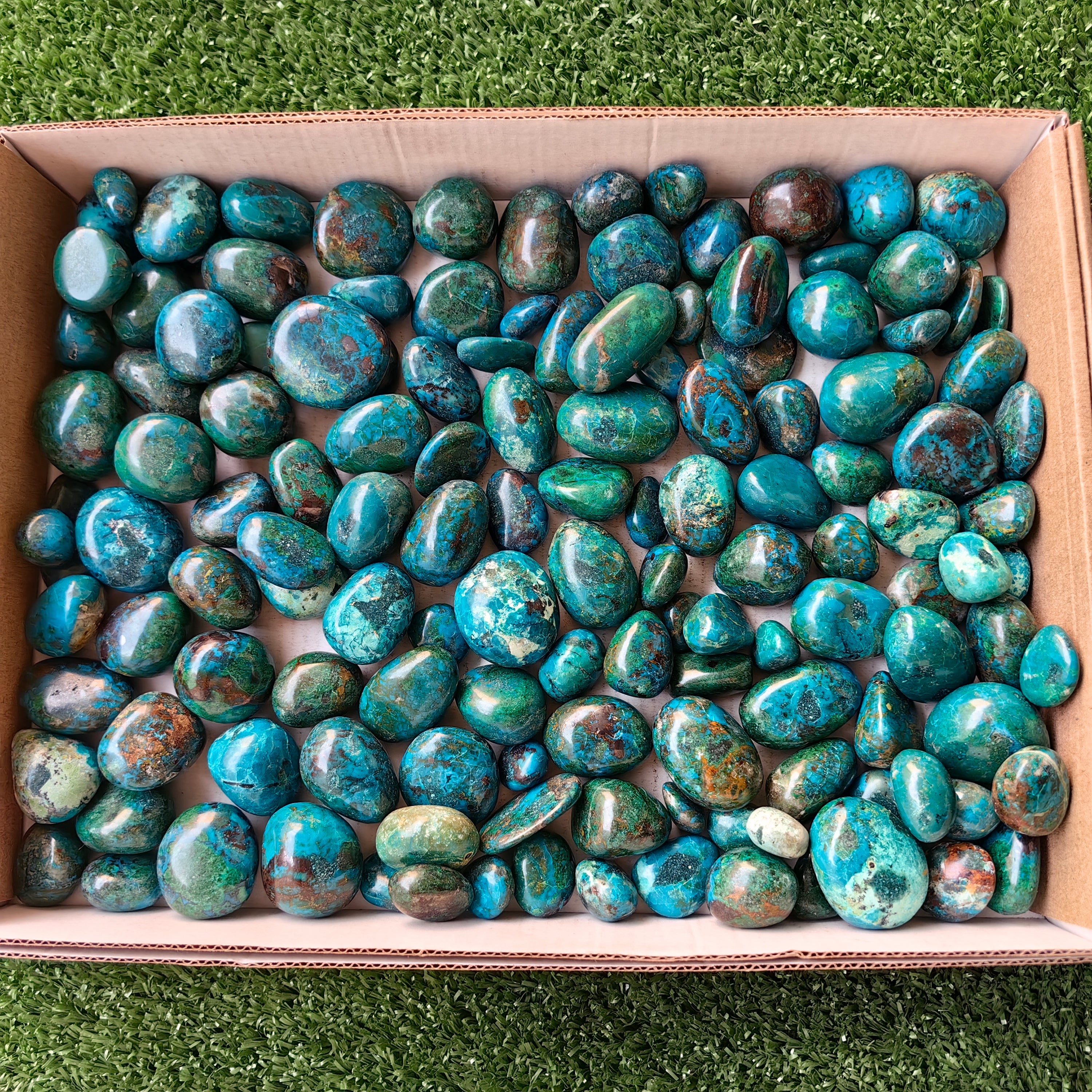 2 kg tumbled chrysocolla